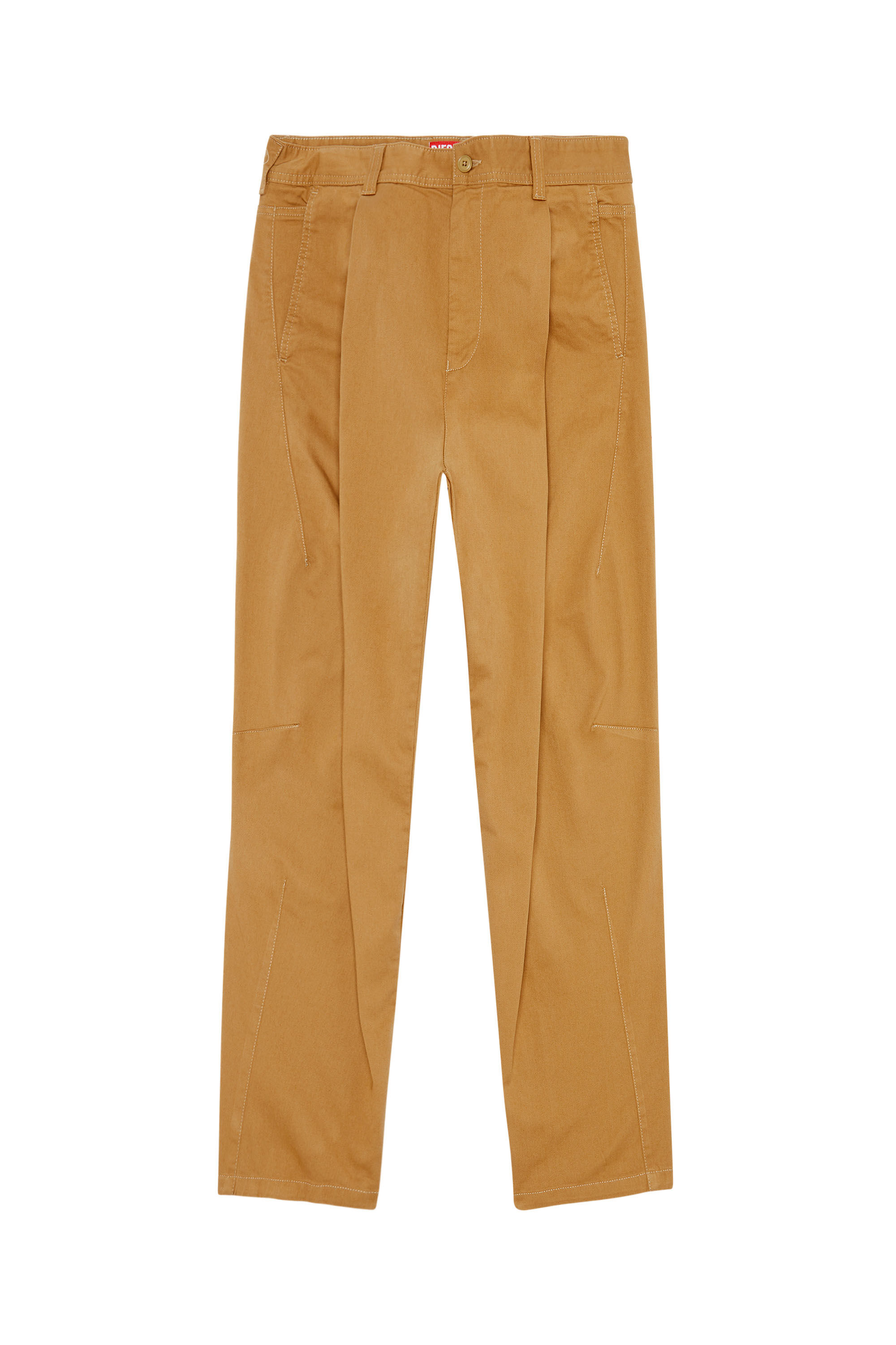 Diesel - P-ARTHUR, Man Carrot pants in cotton gabardine in Brown - Image 2