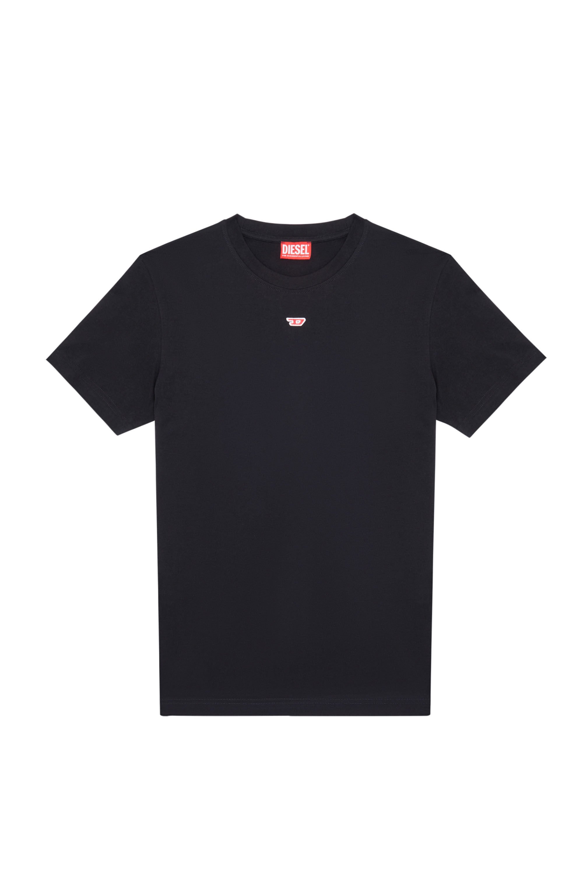 Diesel - T-DIEGOR-D, Man T-shirt with D patch in Black - Image 2