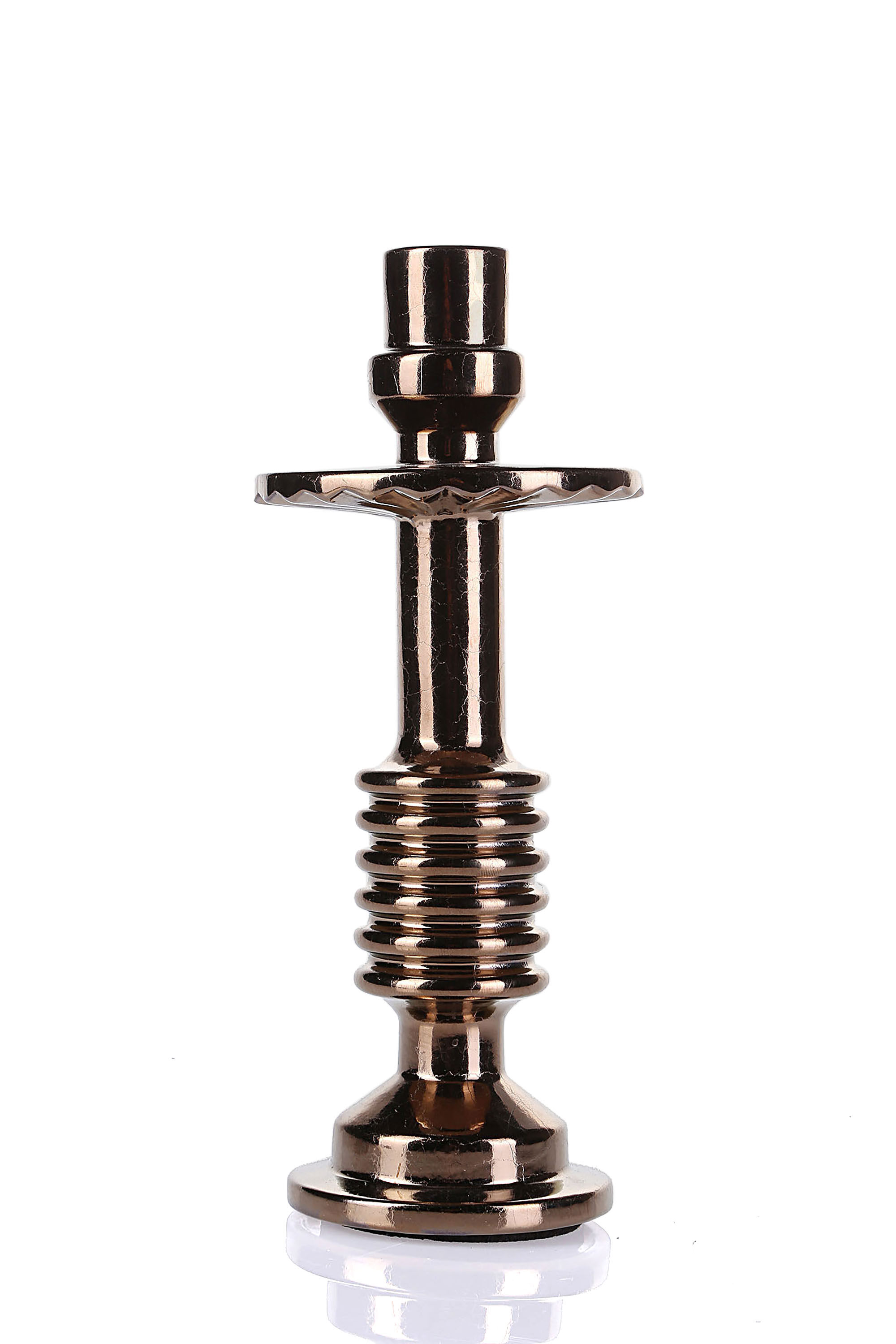 Diesel - 10954 TRANSMISSION, Unisex's Bronze small porcelain candleholder in Bronze - 1