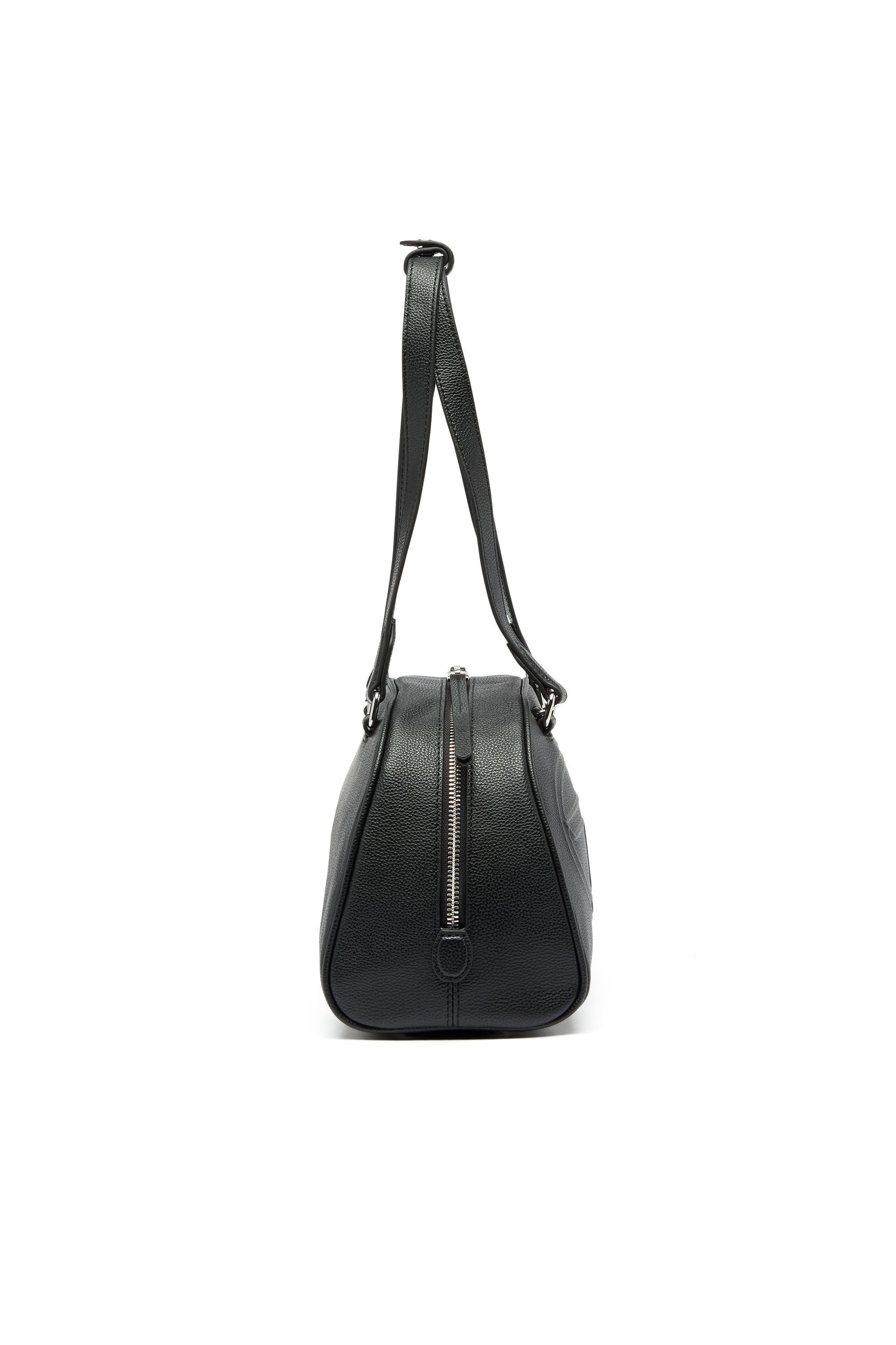 Diesel - 1DR DOME SHOULDER, Unisex's 1DR Dome - Leather Boston bag with embossed logo in Black - 5