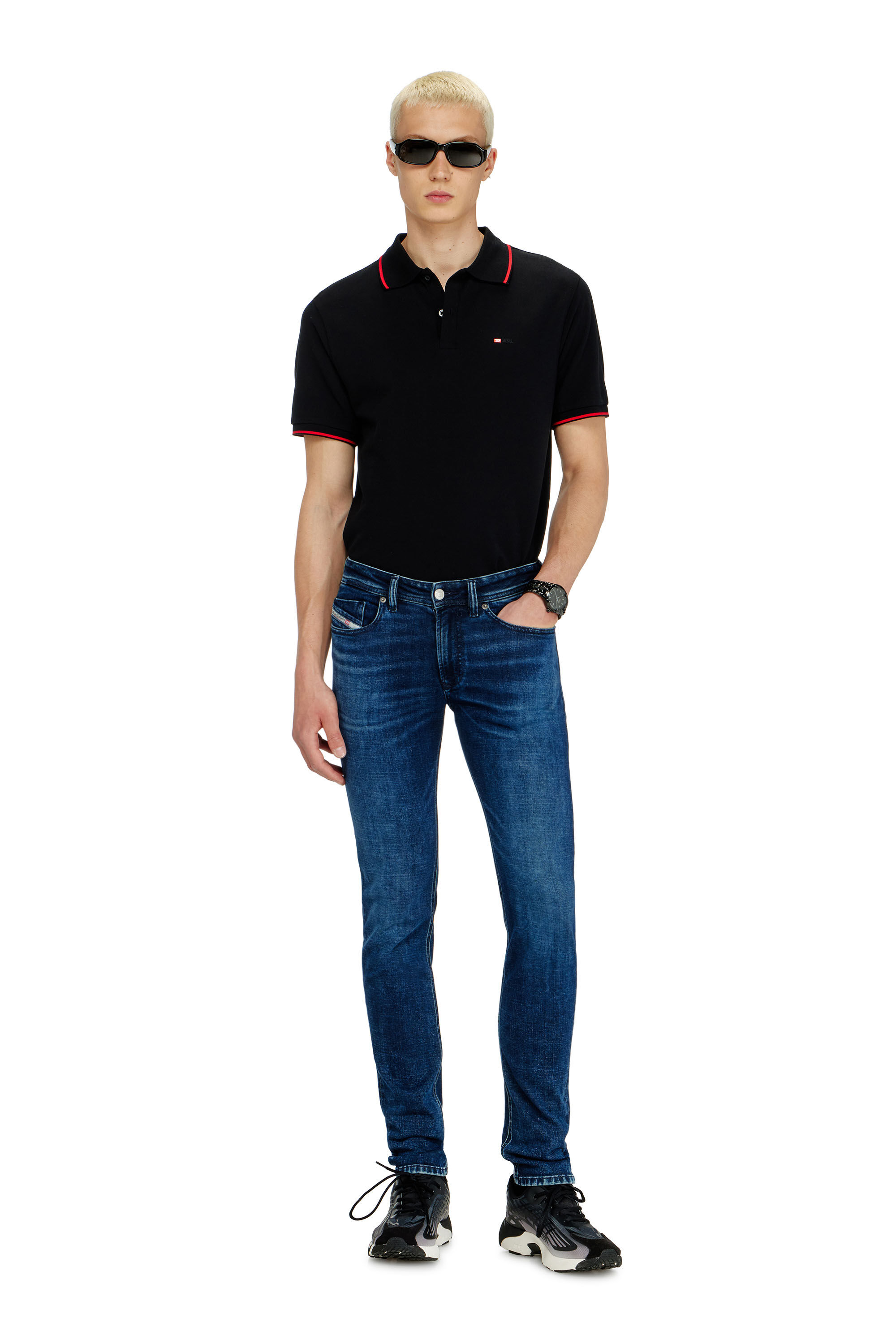 Diesel - Man's Skinny Jeans 1979 Sleenker 0KBBD, Dark Blue - 1