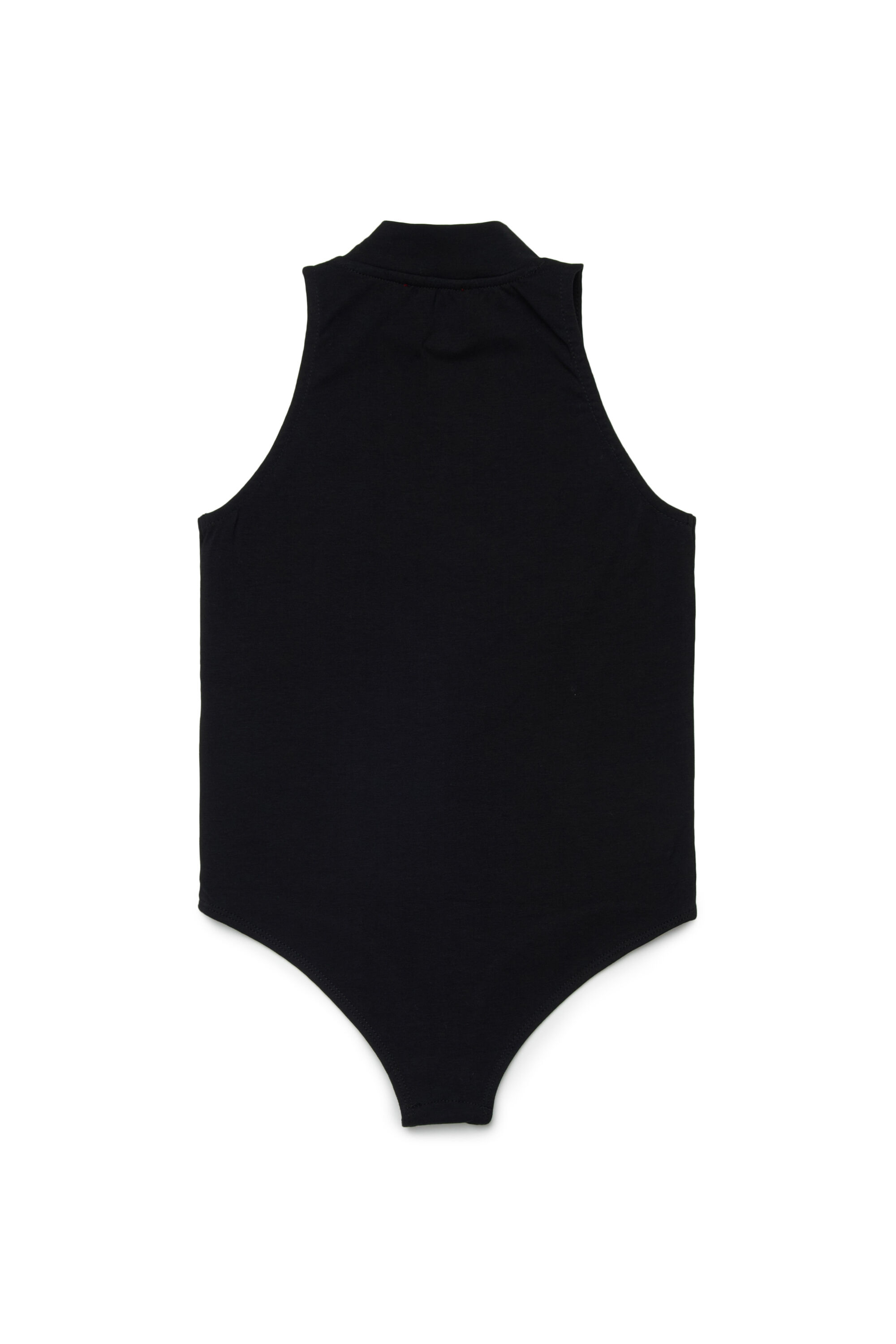 Diesel - BVODY, Woman's Cotton bodysuit with Oval D embroidery in Black - 2