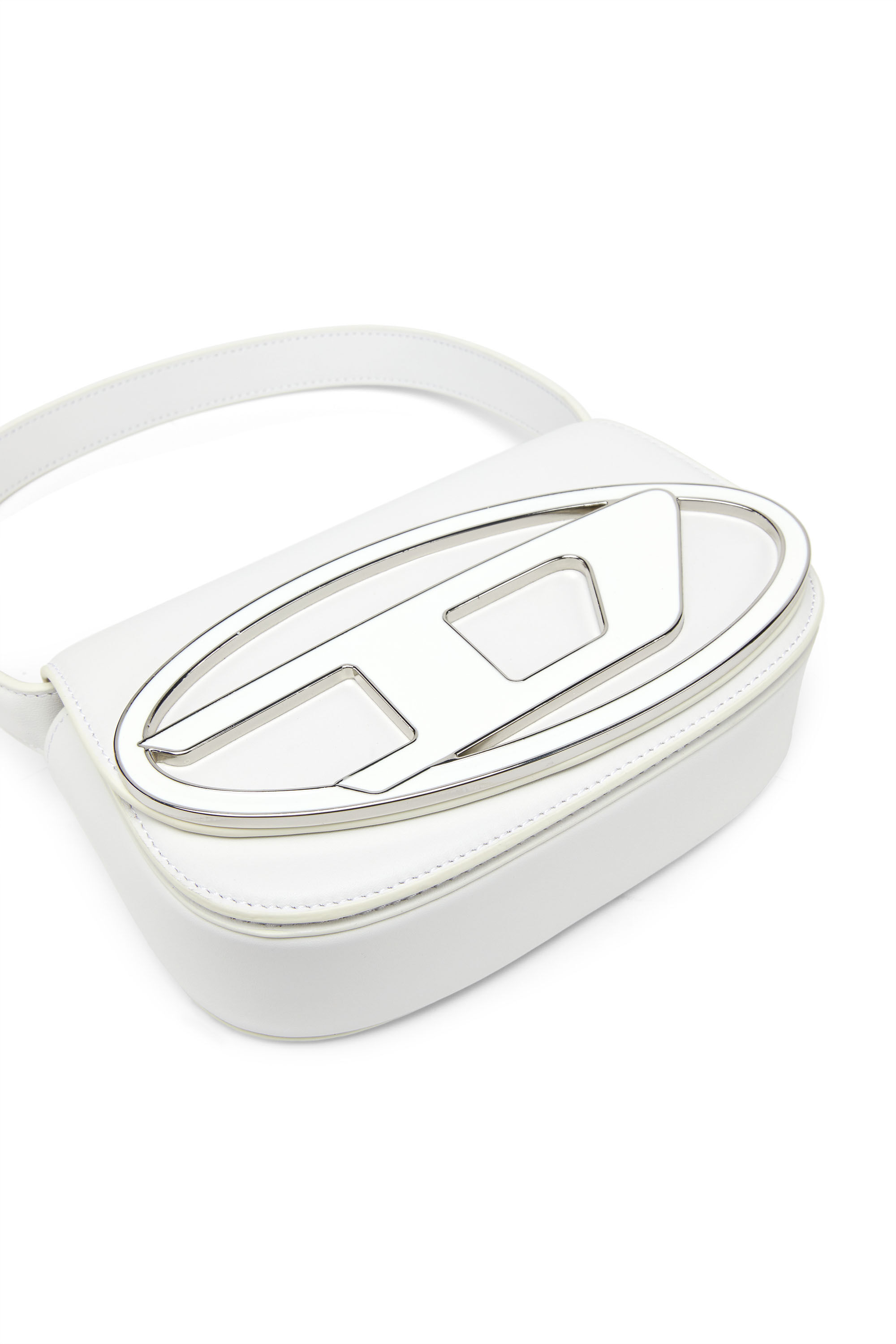Diesel - 1DR, Woman's 1DR-Iconic shoulder bag in nappa leather in White - 2