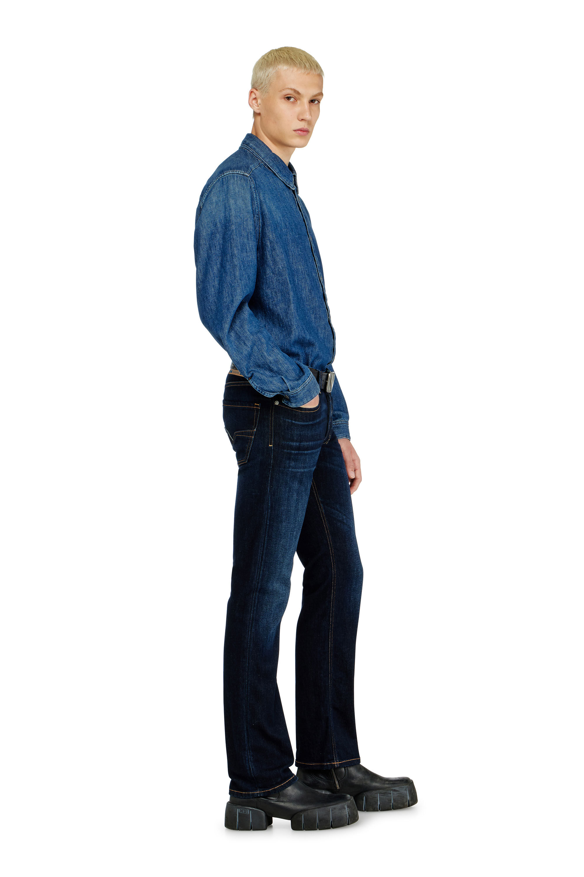 Diesel - Man's Regular Jeans 1985 Larkee 09Q15, Dark Blue - 2