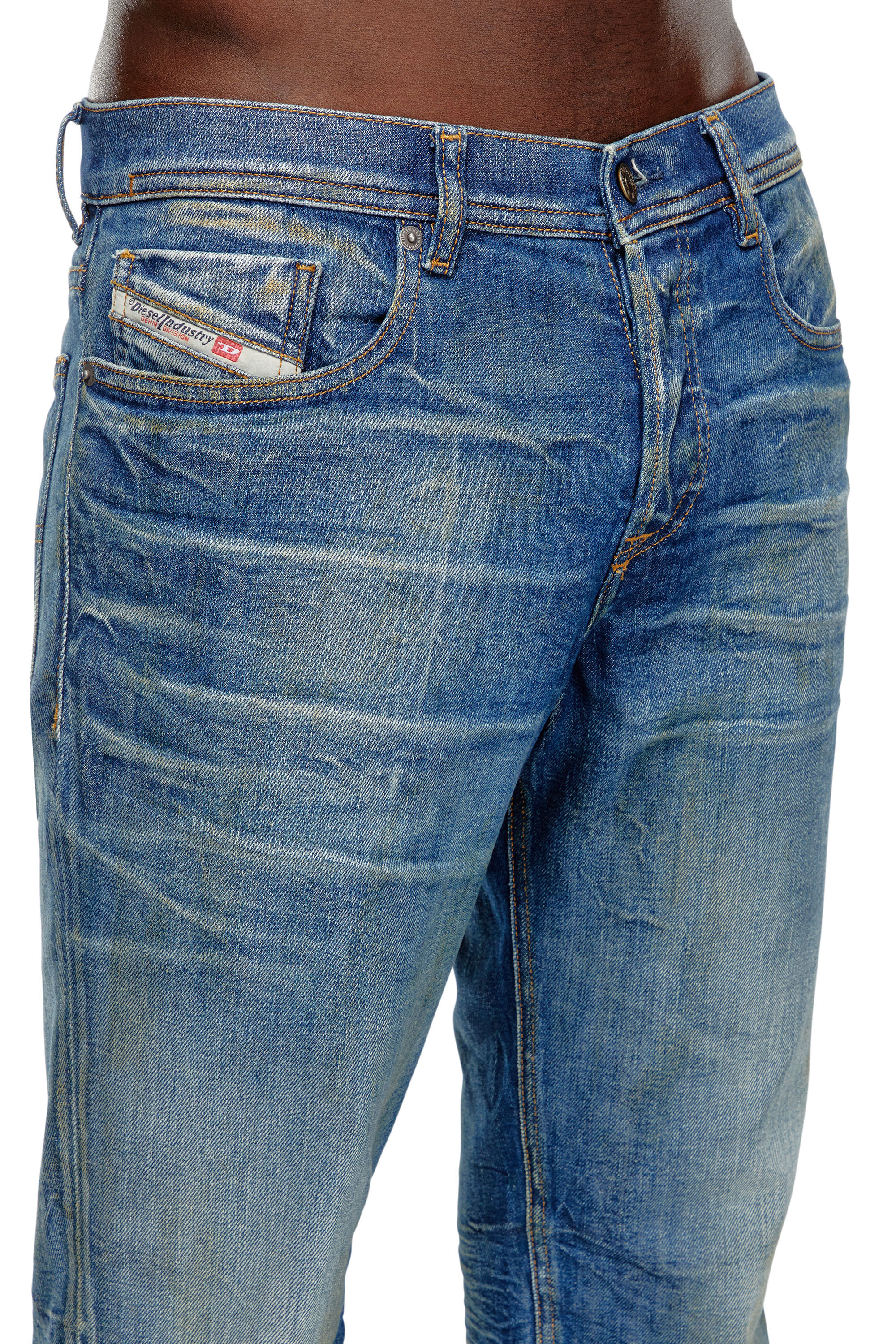 Diesel - Man Tapered Jeans 2023 D-Finitive 09J66, Medium blue - Image 5