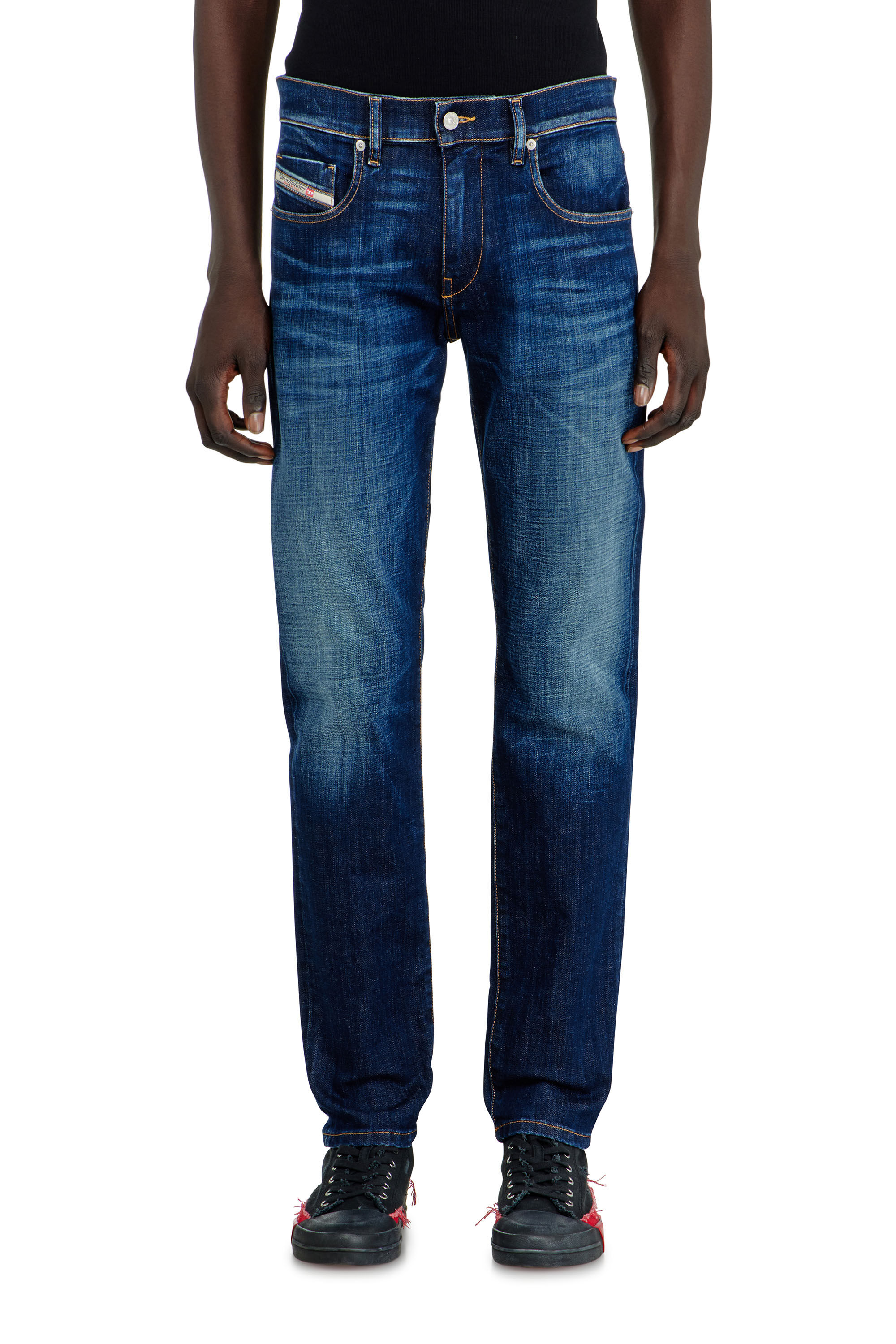 Diesel - Man's Slim Jeans 2019 D-Strukt 09L61, Medium blue - 4