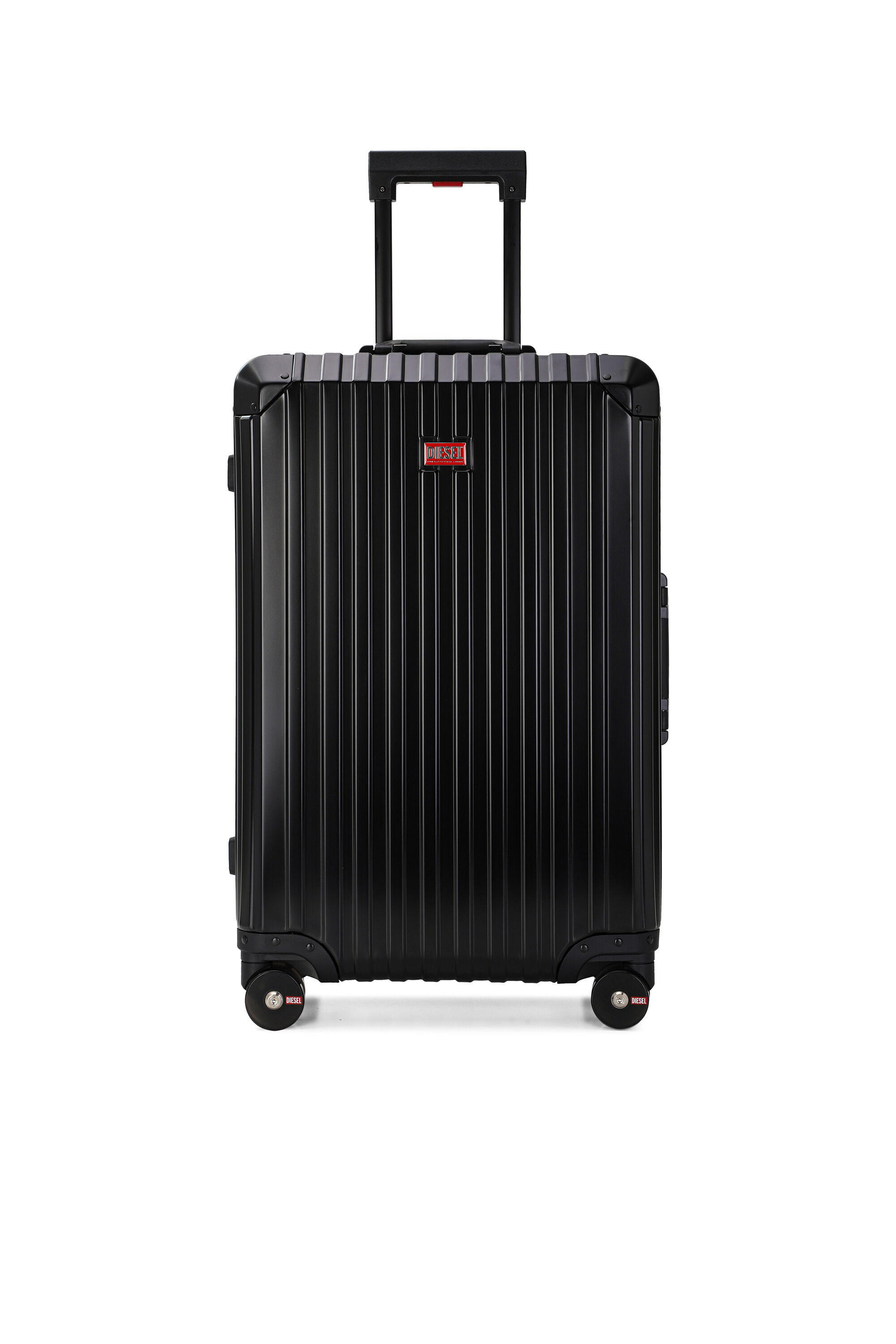 Diesel - DIESEL ALUMINUM TROLLEY- DSL002, Unisex's Aluminum suitcase size M in Black - 1
