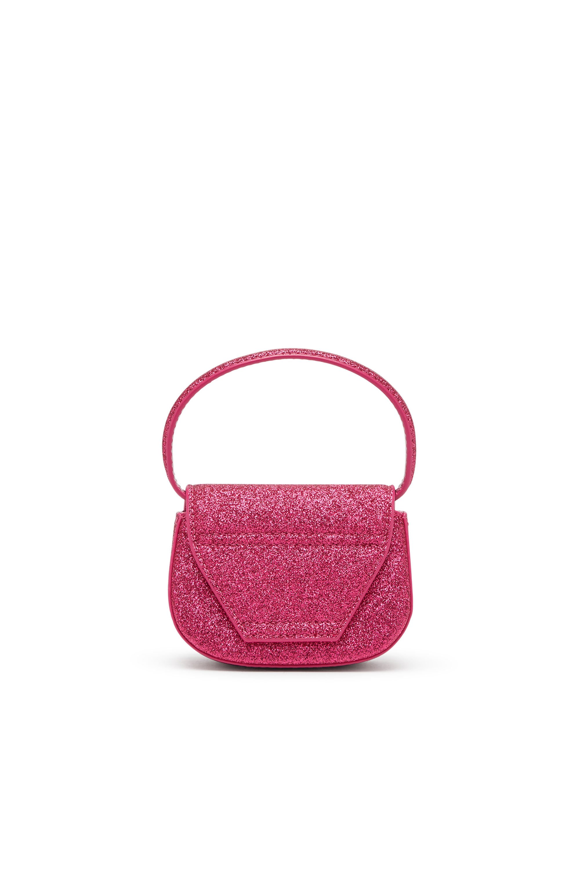 Diesel - 1DR XS, Woman 1DR XS-Iconic mini bag in glitter fabric in Pink - Image 3