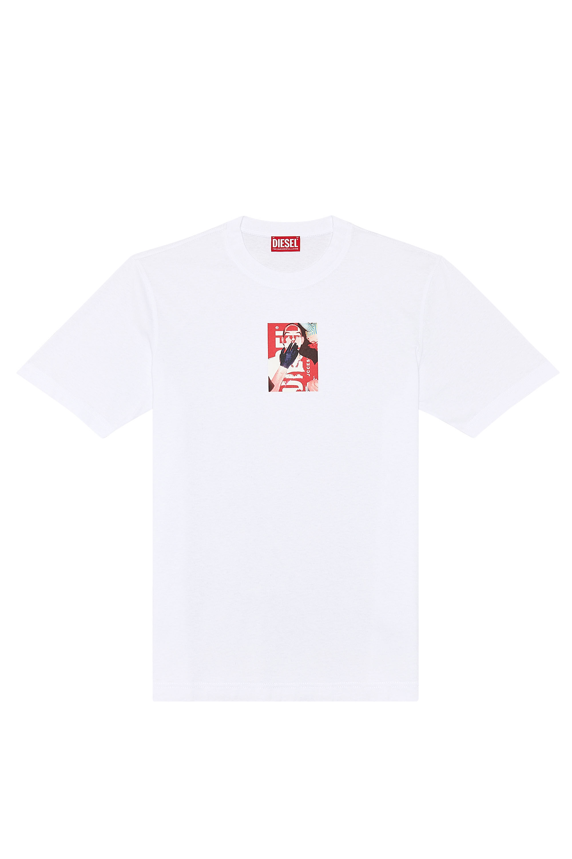Diesel - T-JUST-N11, Man T-shirt with photo print logo in White - Image 2