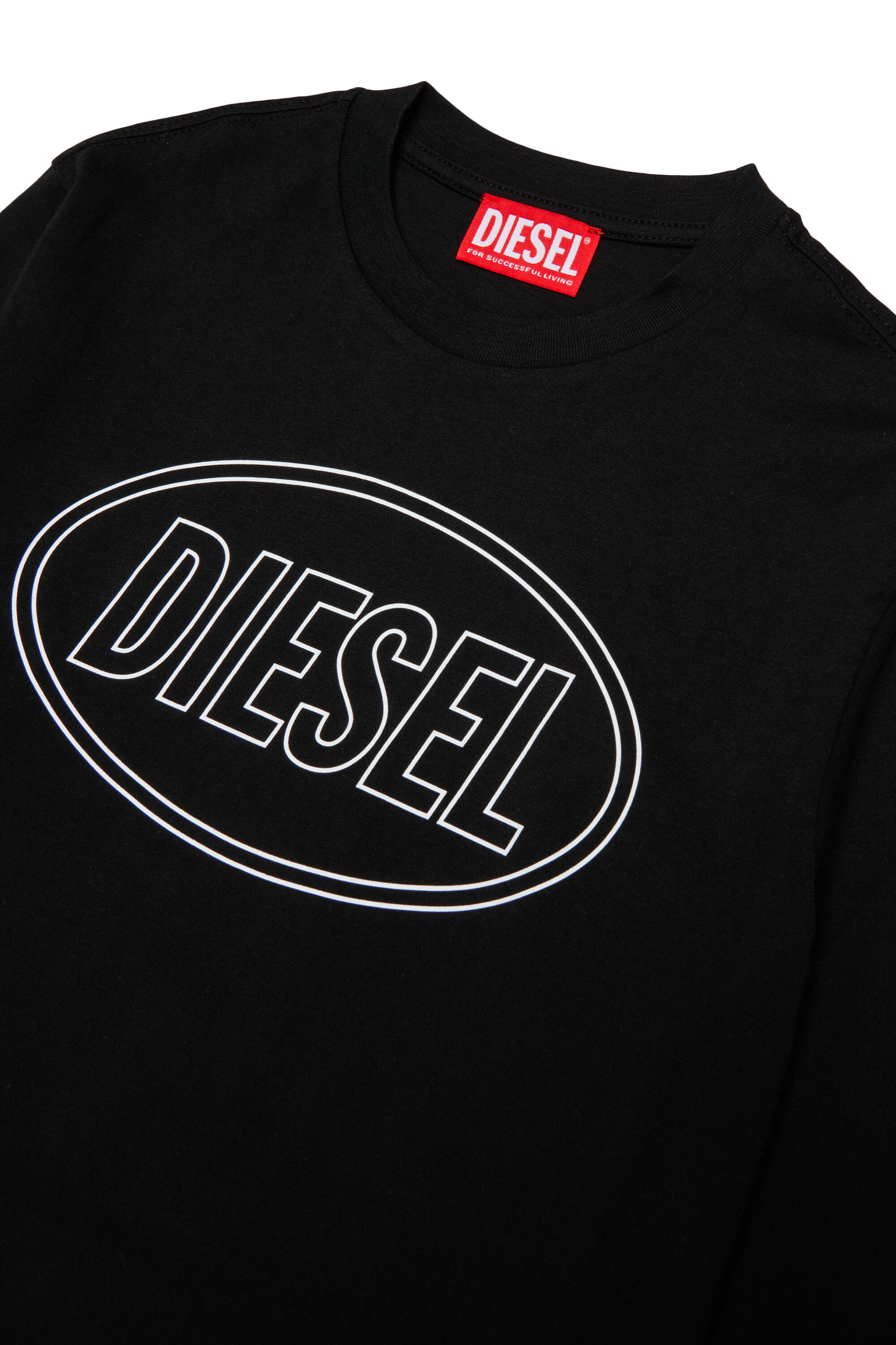 Diesel - TCIRCLELS OVER, Man's Long-sleeve T-shirt with Oval D logo in Black - 3
