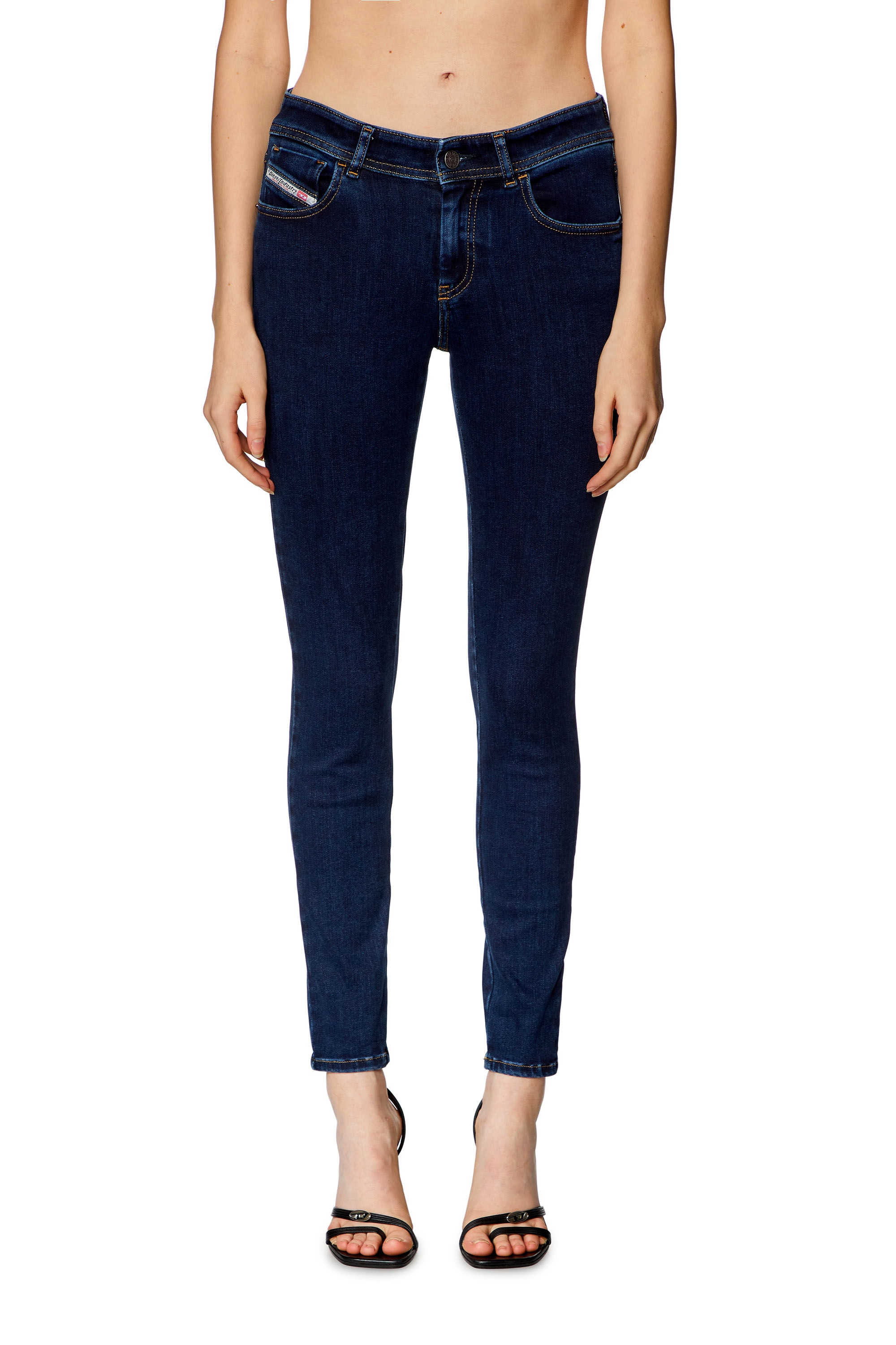 Diesel - Woman Super skinny Jeans 2017 Slandy 09H80, Dark Blue - Image 3