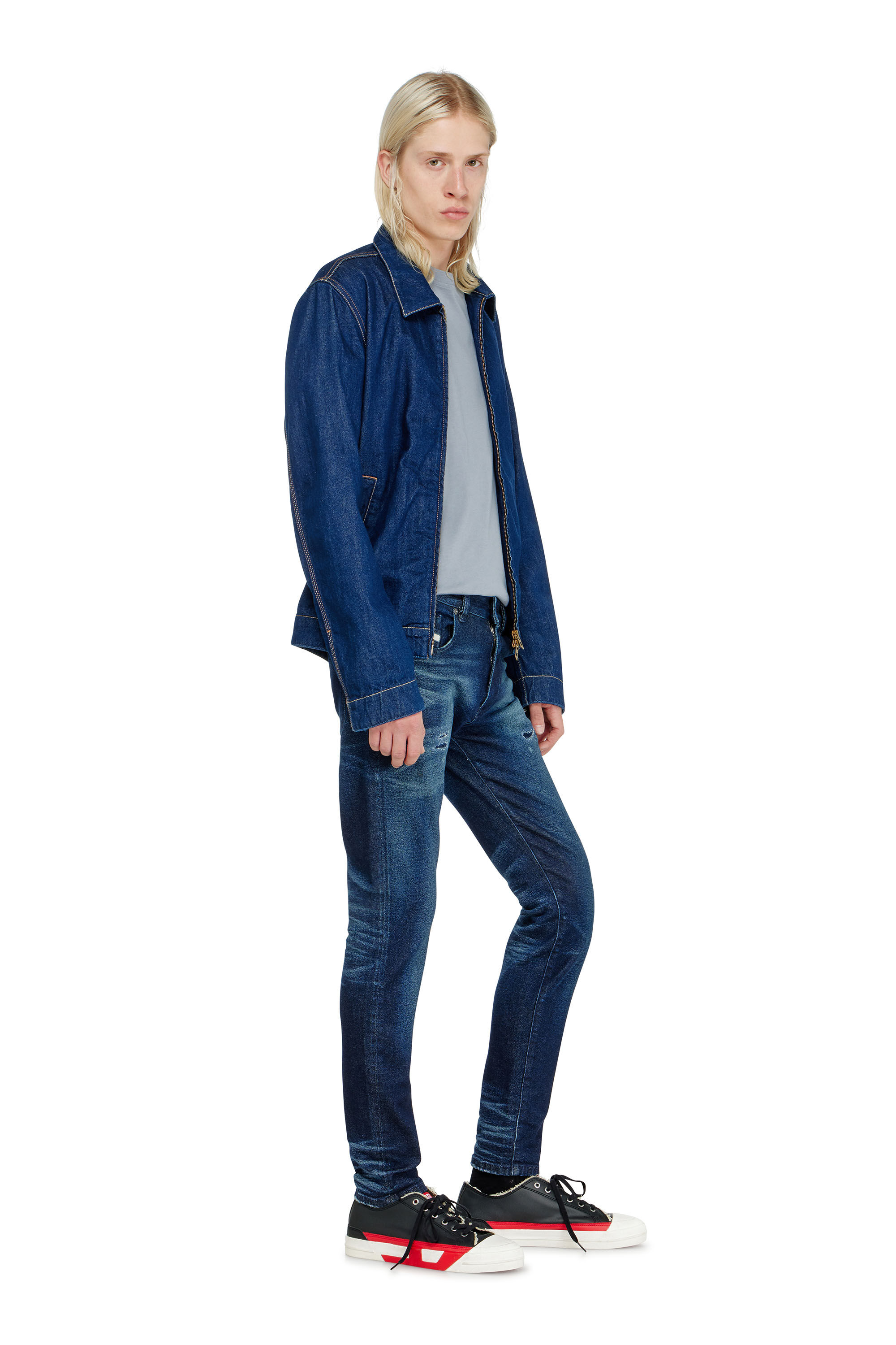 Diesel - Man's Slim Jeans 2019 D-Strukt 0KBBU, Dark Blue - 1