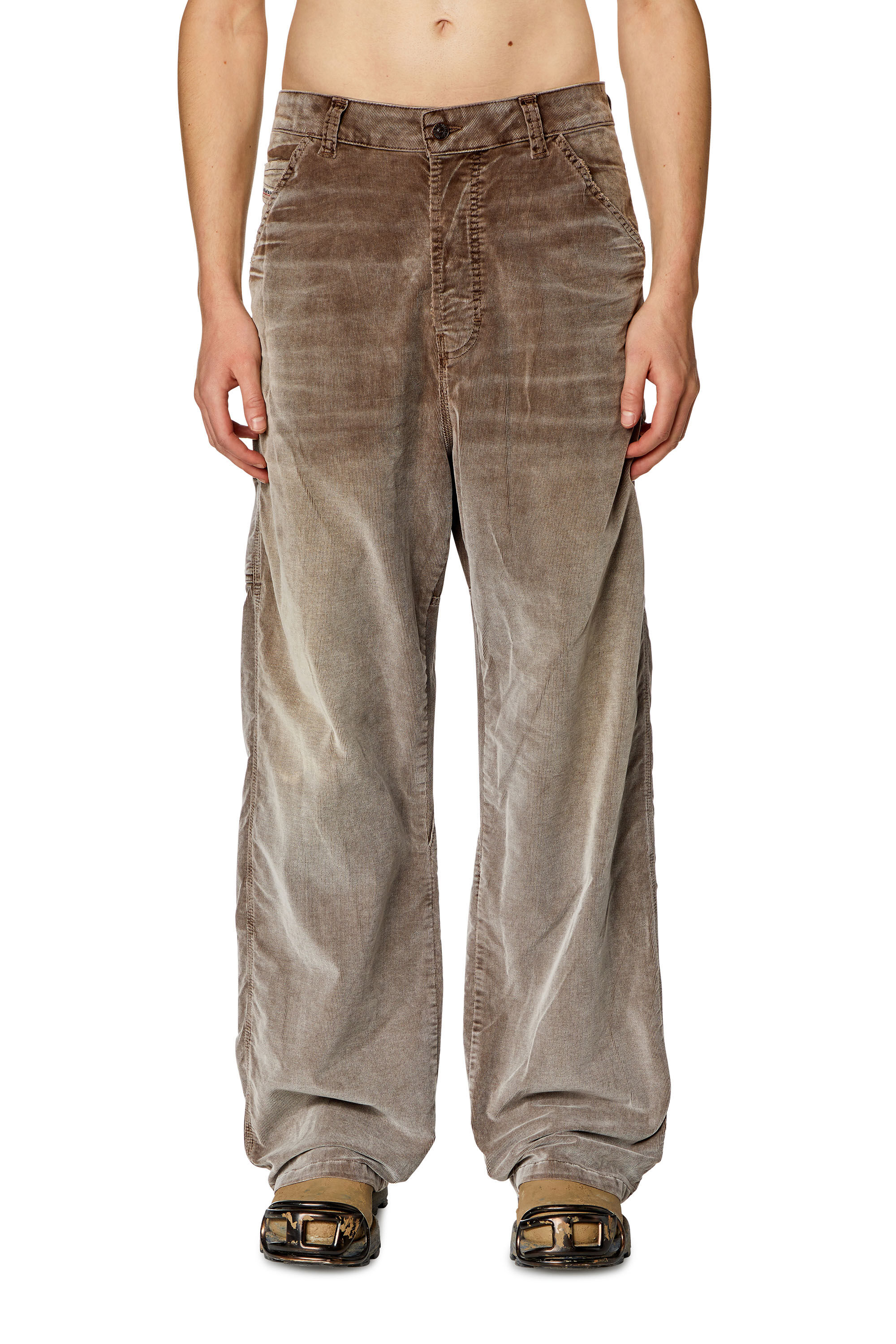 Diesel - Straight Jeans D-Livery 068JF, Brown - Image 3