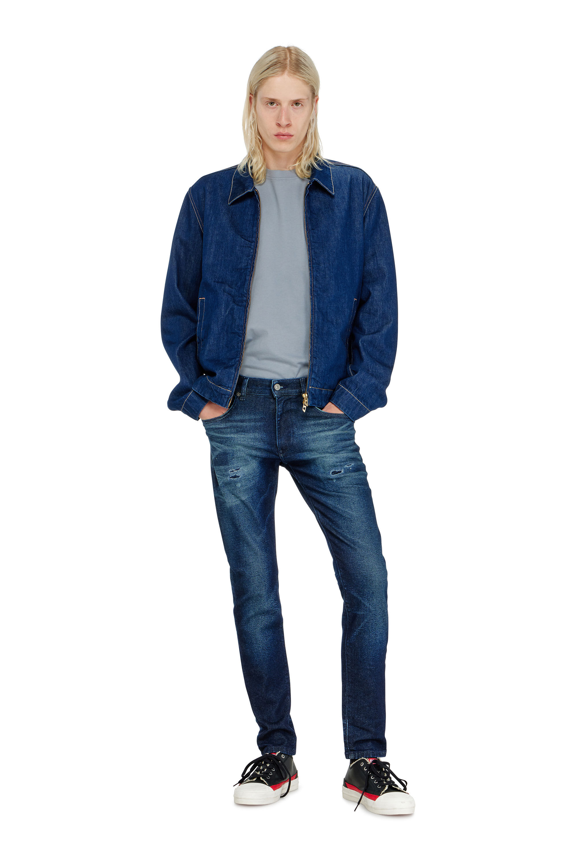 Diesel - Man's Slim Jeans 2019 D-Strukt 0KBBU, Dark Blue - 2
