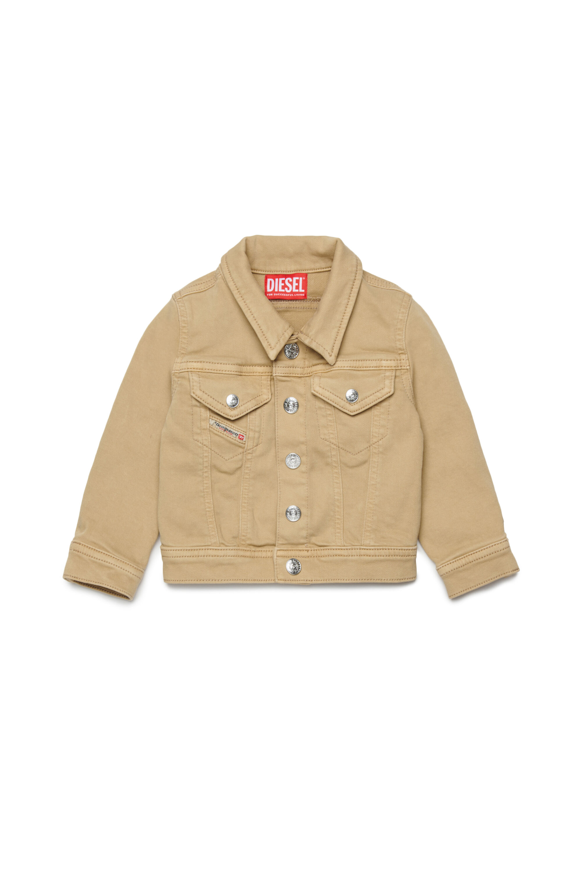 Diesel - JAROMYB JJJ, Unisex's JoggJeans jacket with chest pockets in Light Brown - 1