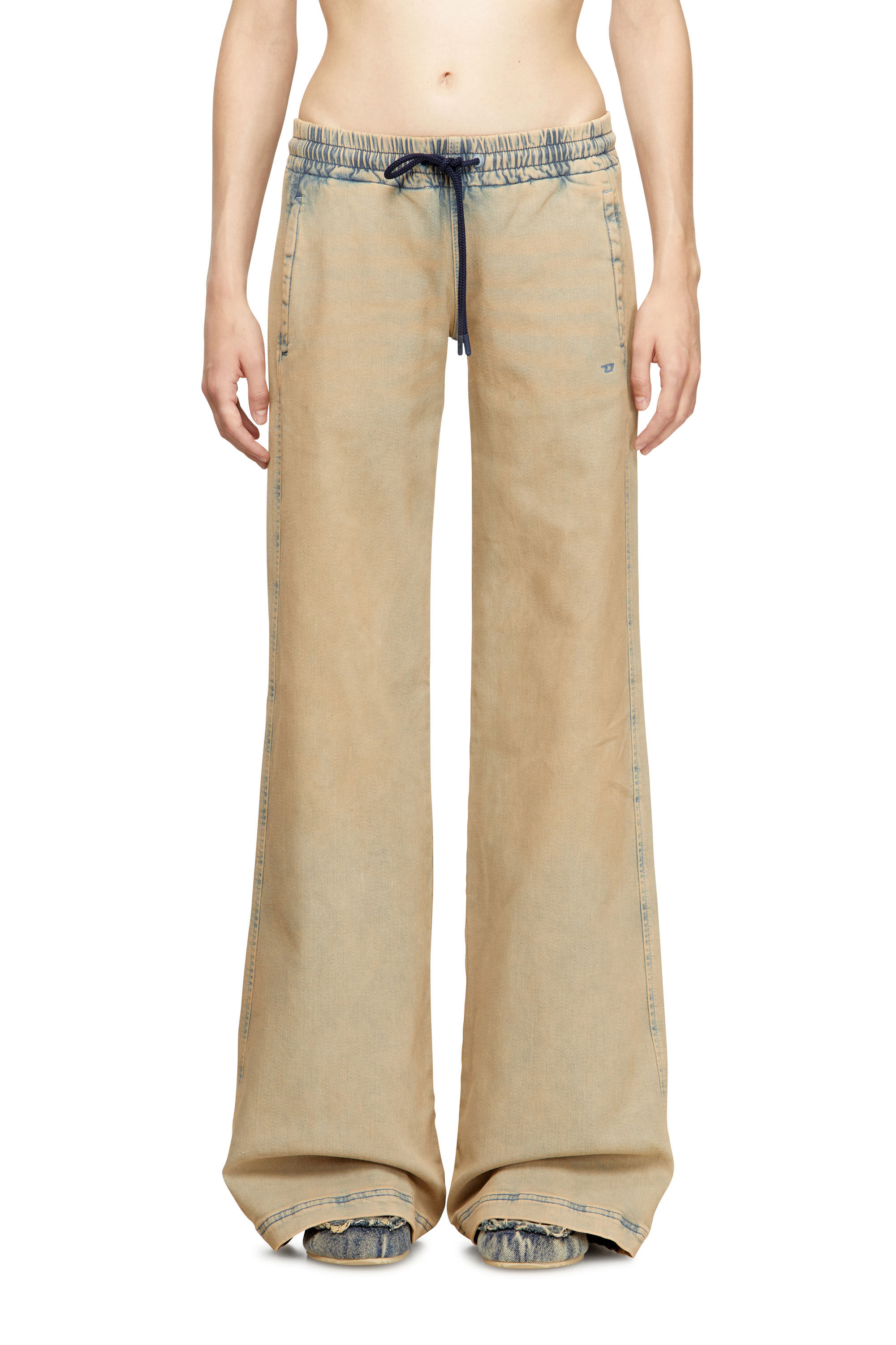 Diesel - Woman's Relaxed 2078 D-Ainty Joggjeans® 09M33, Blue/Beige - 3