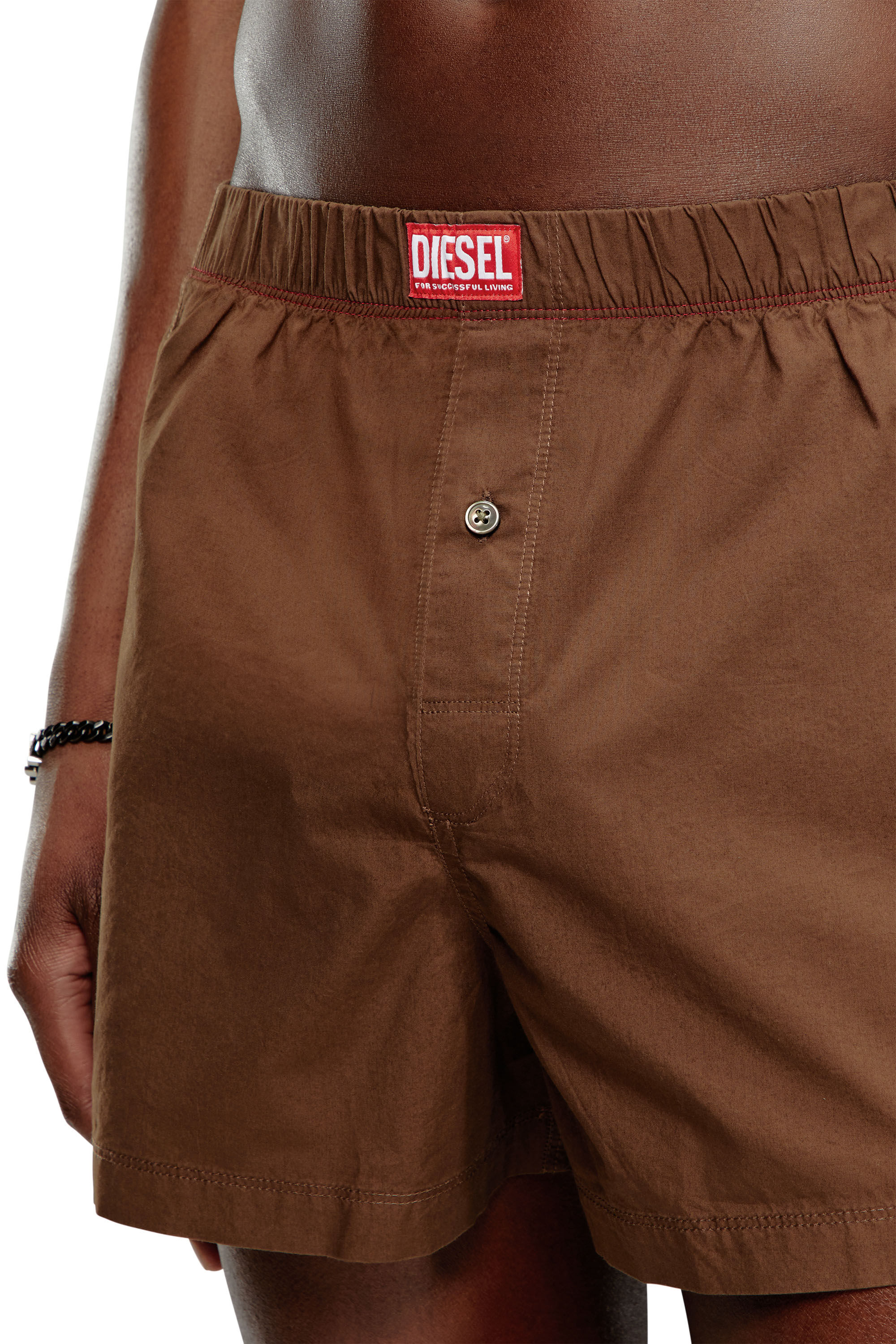 Diesel - UUBX-STARK, Unisex Nude cotton boxers in Brown - Image 5