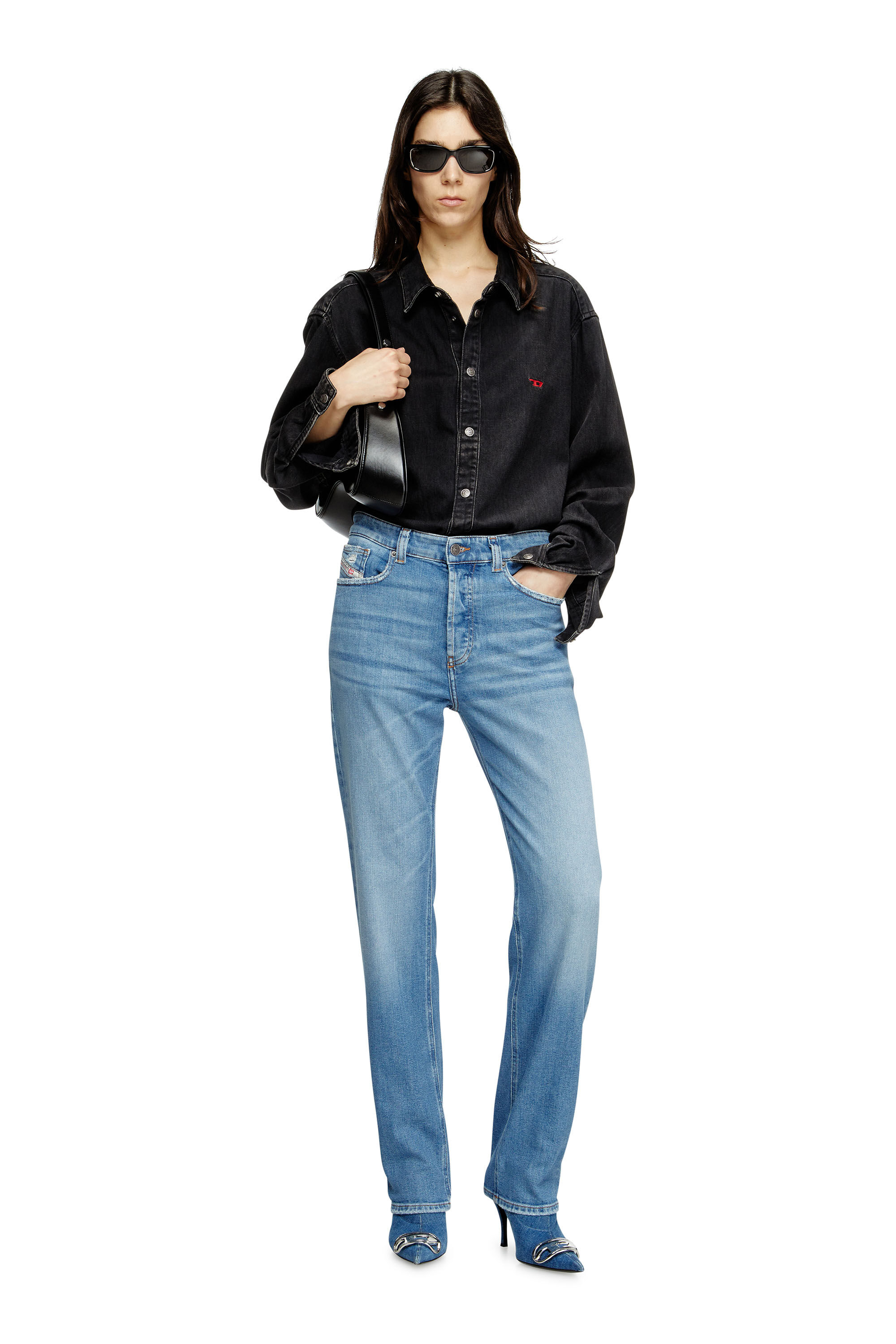 Diesel - Woman's Regular Jeans 1988 D-Ark 09M22, Light Blue - 1