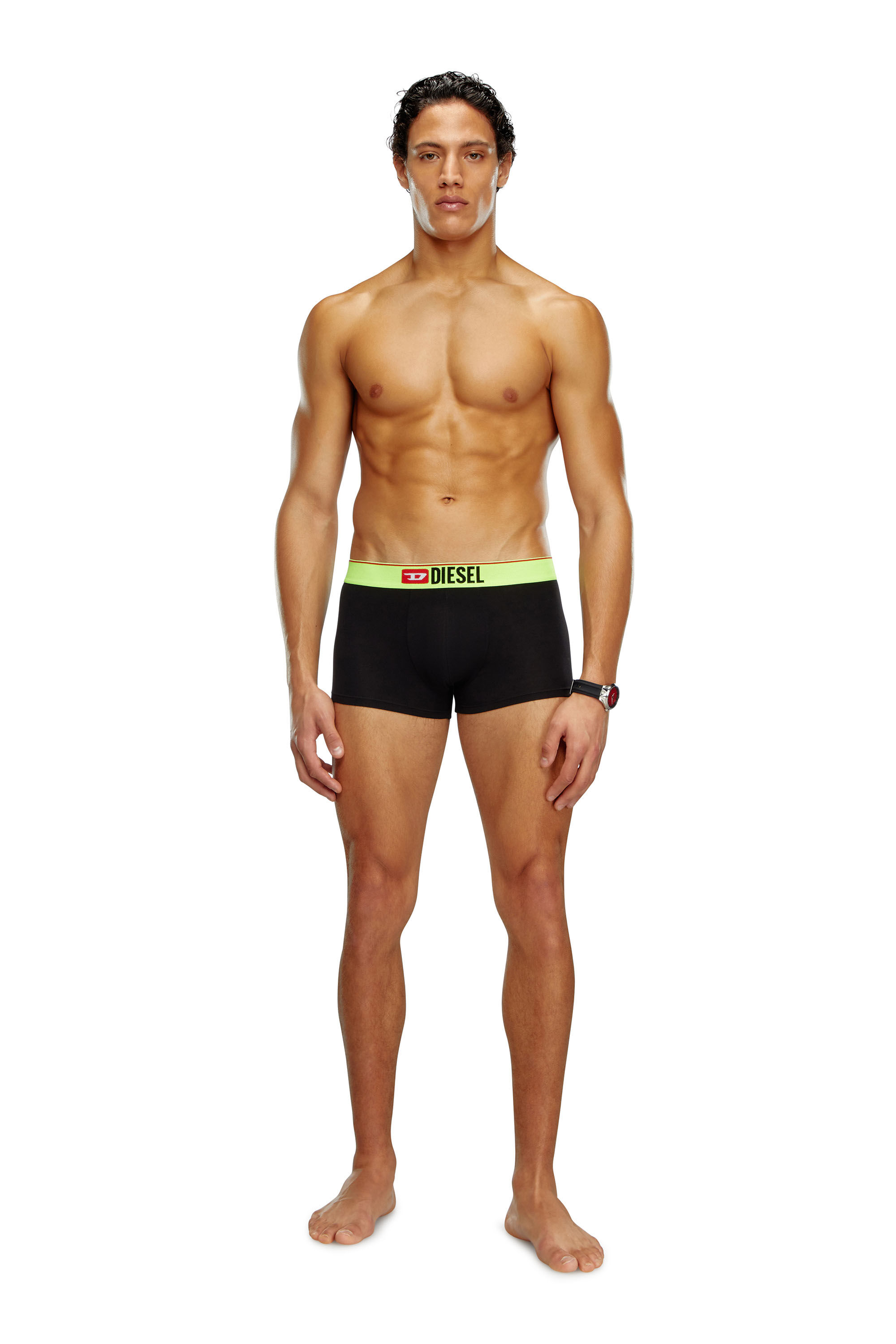 Diesel - UMBX-DAMIENTHREEPACK, Man Three-pack boxer briefs with pop-colour waist in Multicolor - Image 1