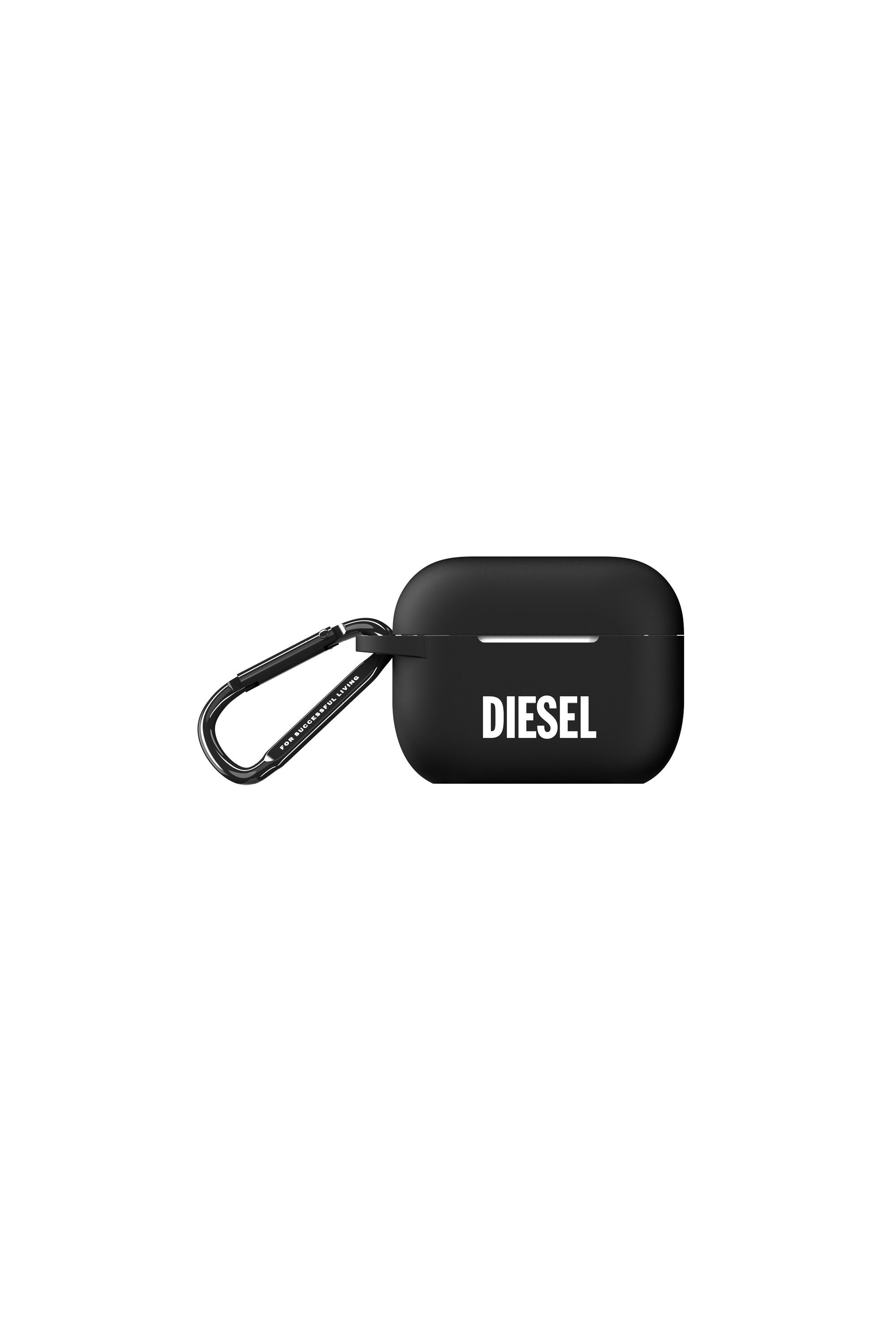 Diesel - 45835 AIRPOD CASE, Unisex Airpod case silicone  for AirPods pro in Black - Image 1