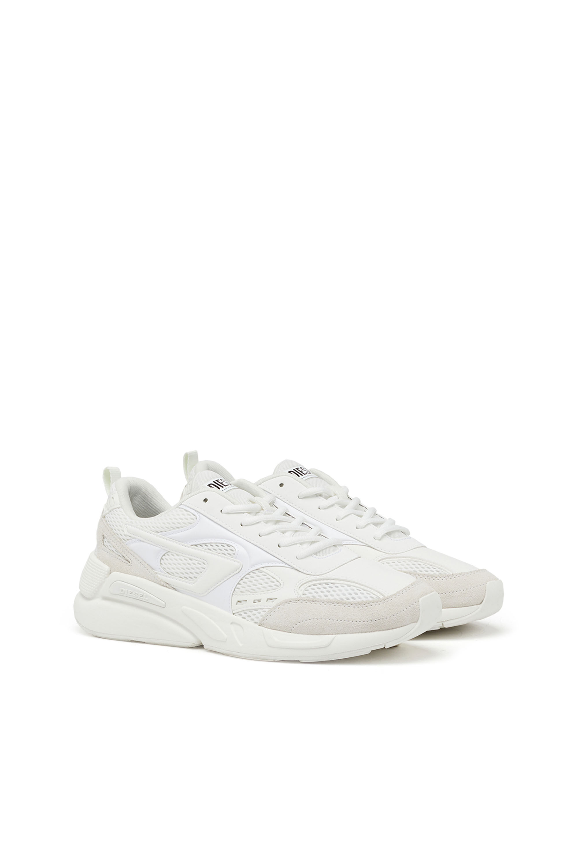 Diesel - S-SERENDIPITY SPORT, Man S-Serendipity-Sneakers in mesh and suede in White - Image 2