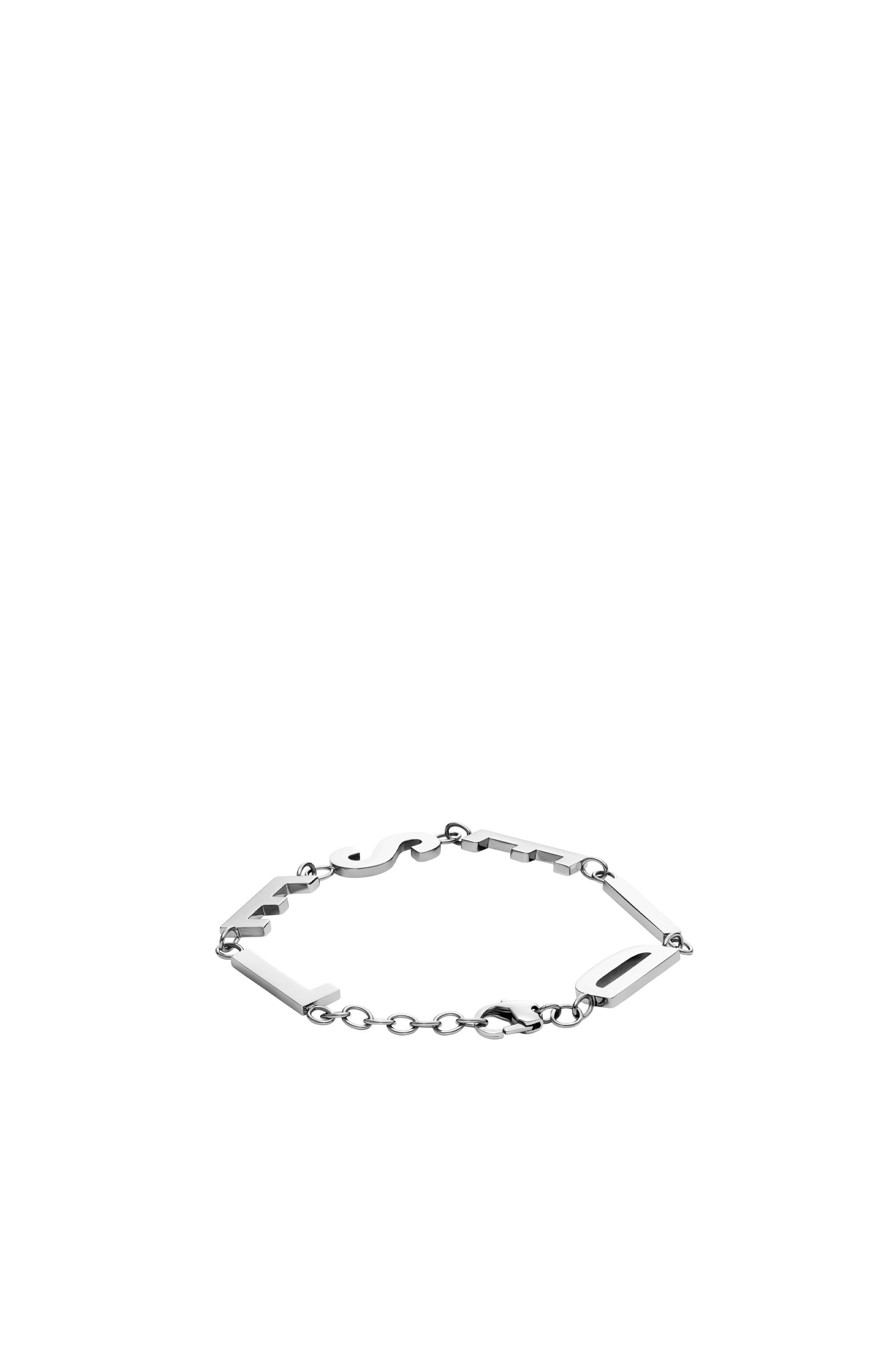 Diesel - DX1490, Man Stainless steel chain bracelet in Silver - Image 2