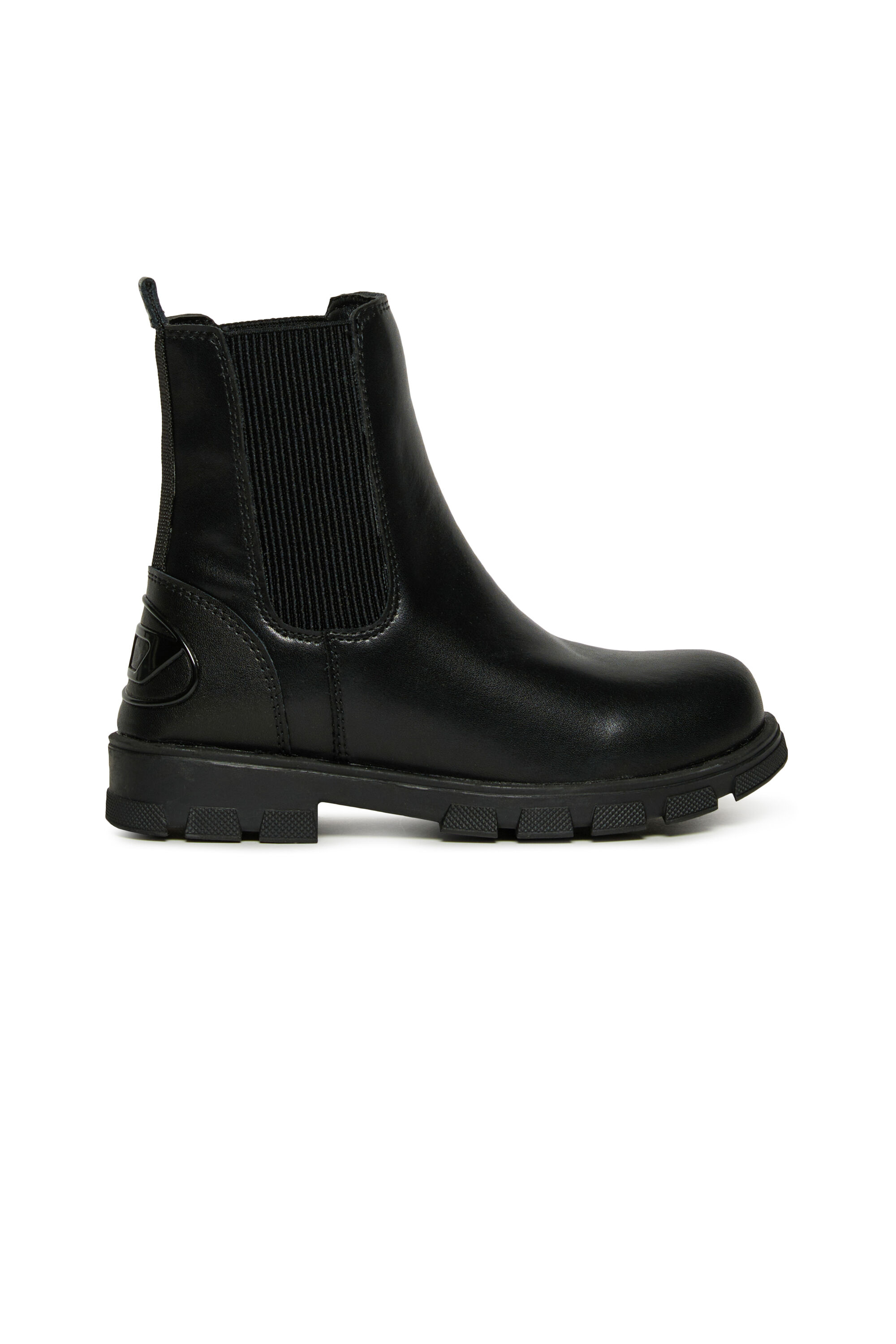 Diesel - D-HAMMER AK ELASTIC, Unisex's D-Hammer Leather Boots in Black - 1