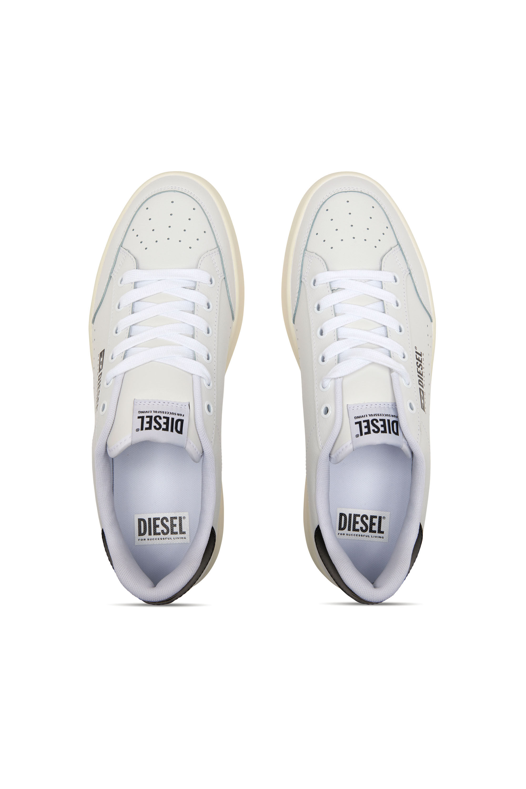 Diesel - S-ATHENE VTG, Man S-Athene-Retro sneakers in perforated leather in Multicolor - Image 4