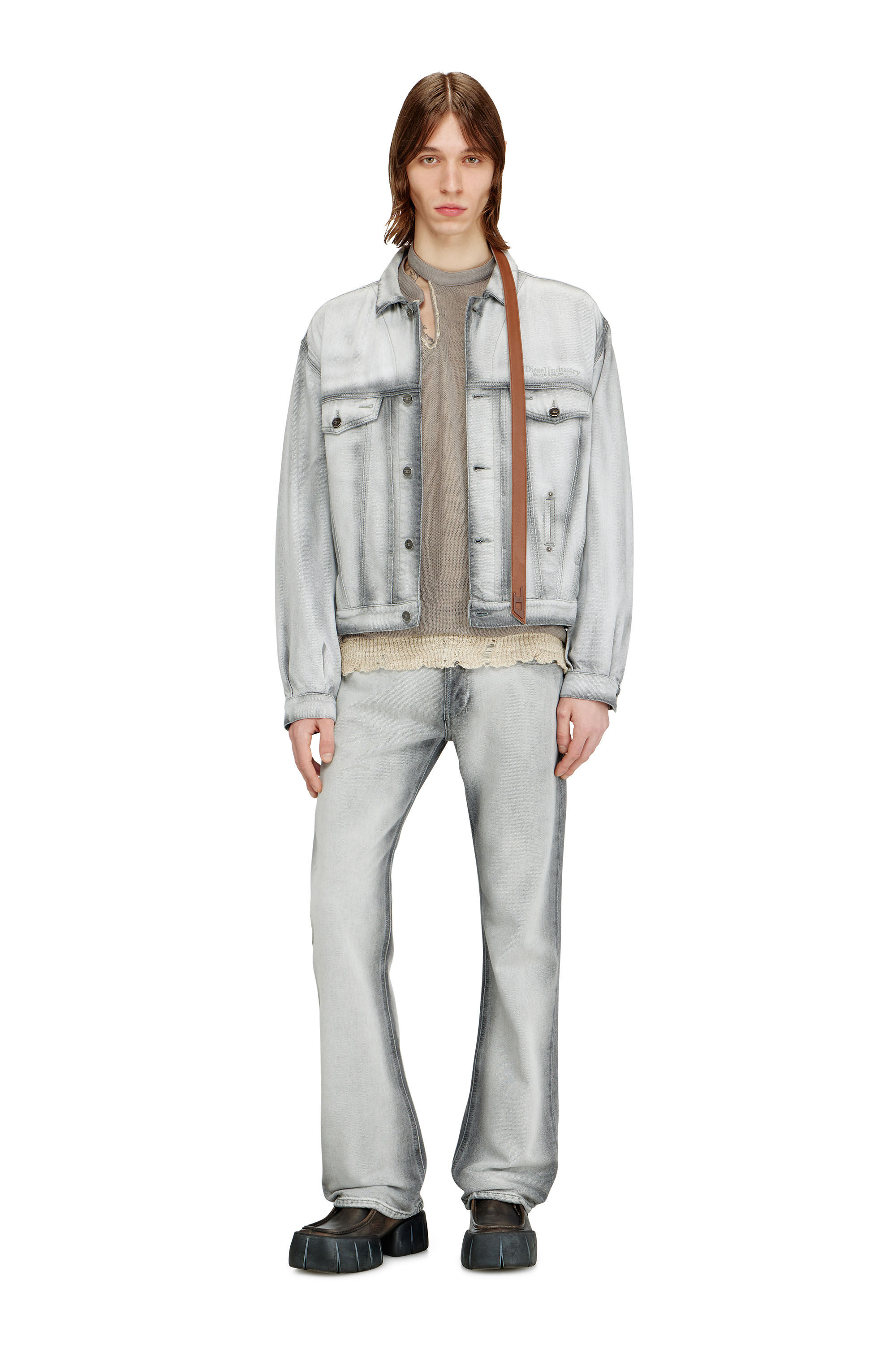 Diesel - Man's Bootcut Jeans 2007 Zatiny 09P28, Grey - 1