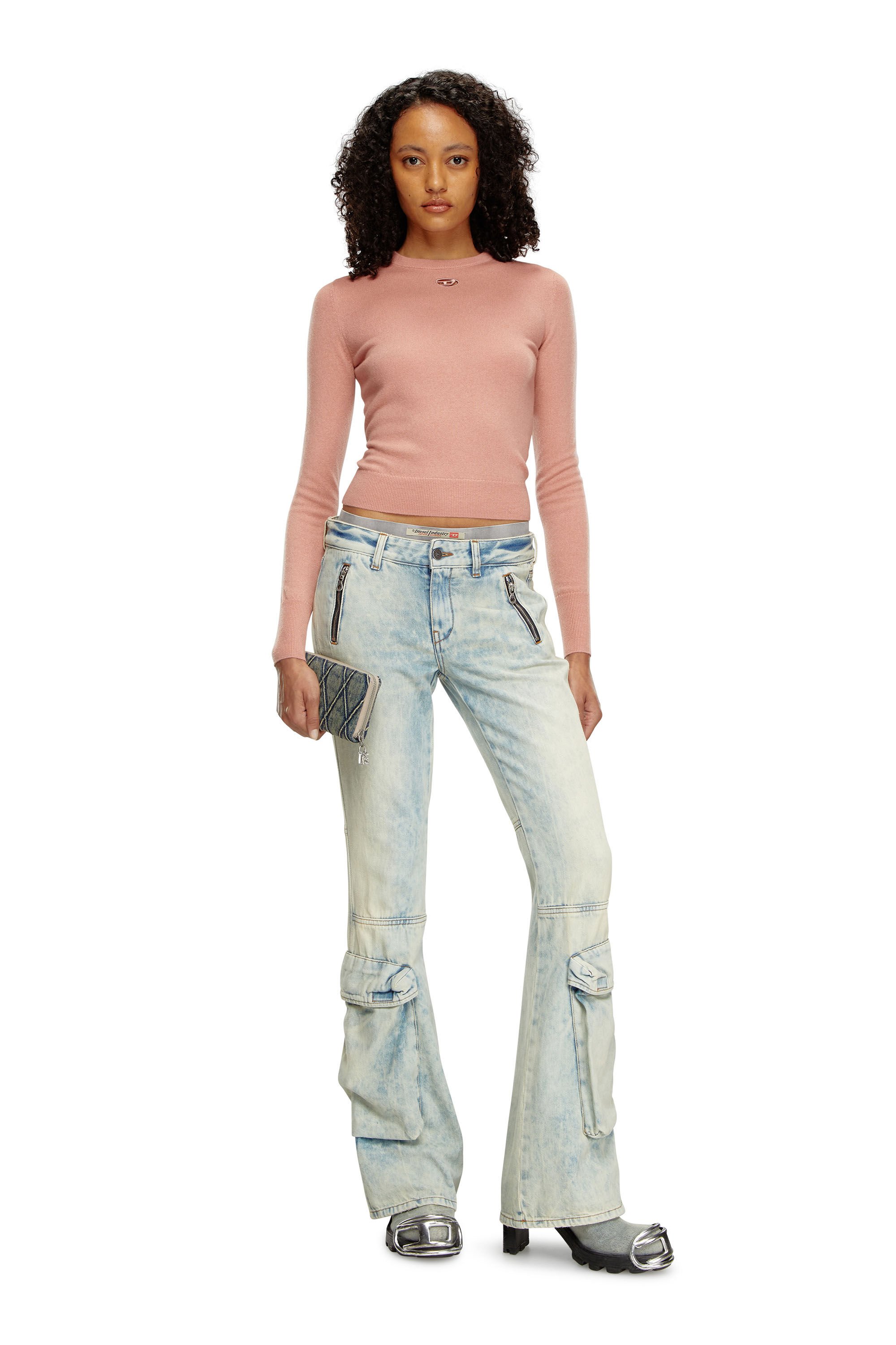Diesel - M-AREESAX, Woman Wool and cashmere top in Pink - Image 1
