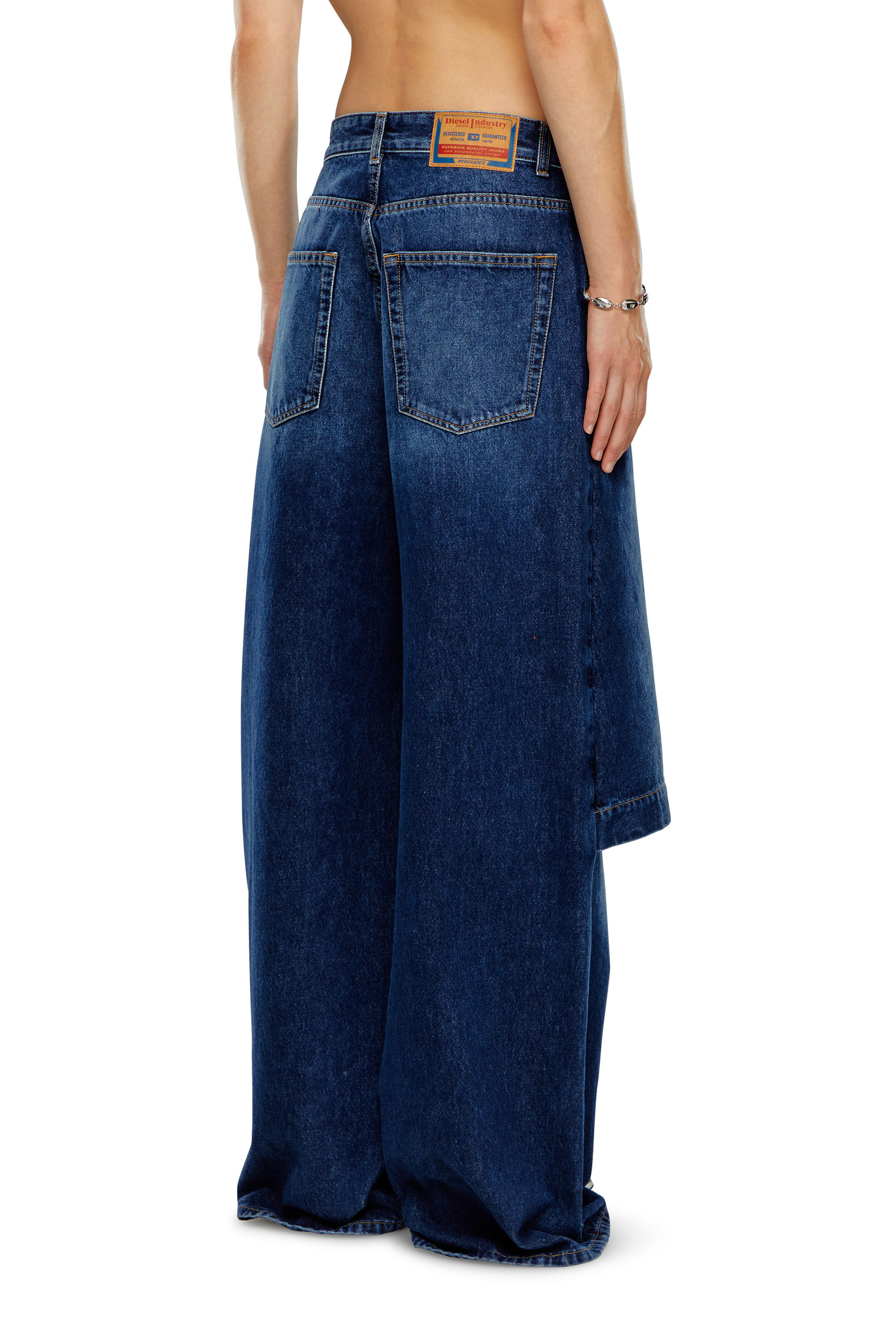 Diesel - Woman Straight Jeans D-Syren 0DBCF, Dark Blue - Image 4