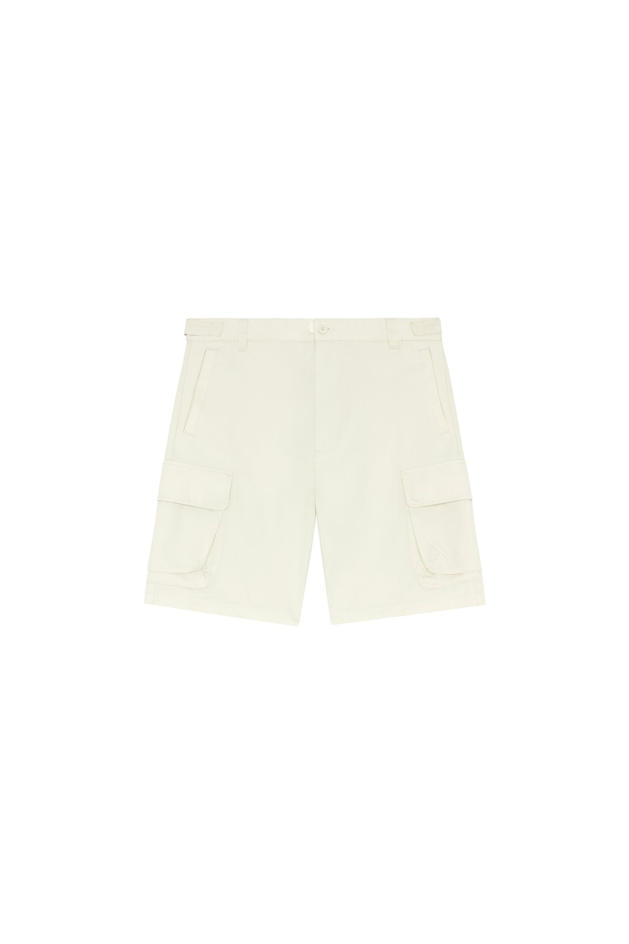 Diesel - P-ARGYM-SHORT, Man Twill cargo shorts in organic cotton in White - Image 2