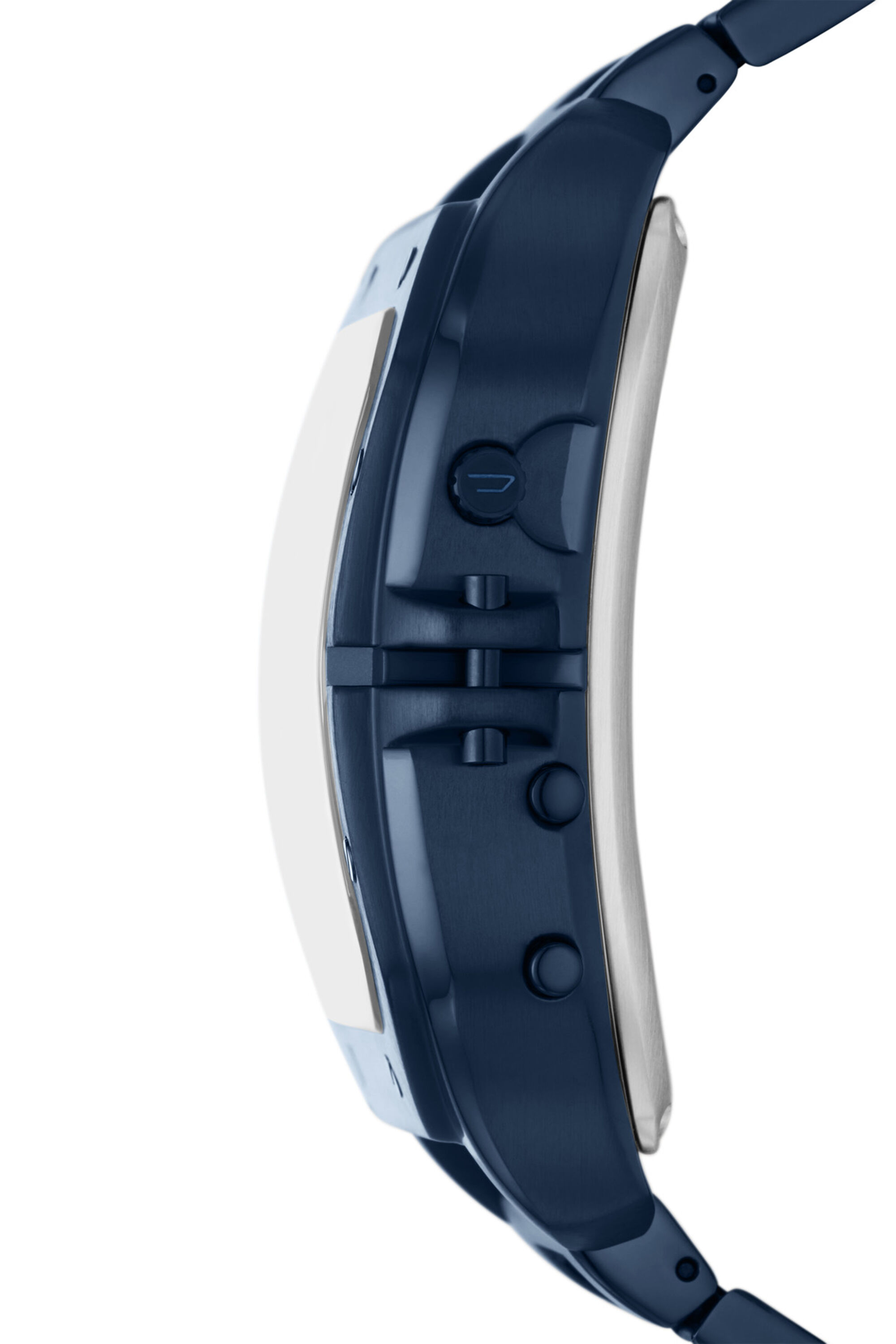 Diesel - DZ7464, Man's Clasher digital blue-tone stainless steel watch in Blue - 3