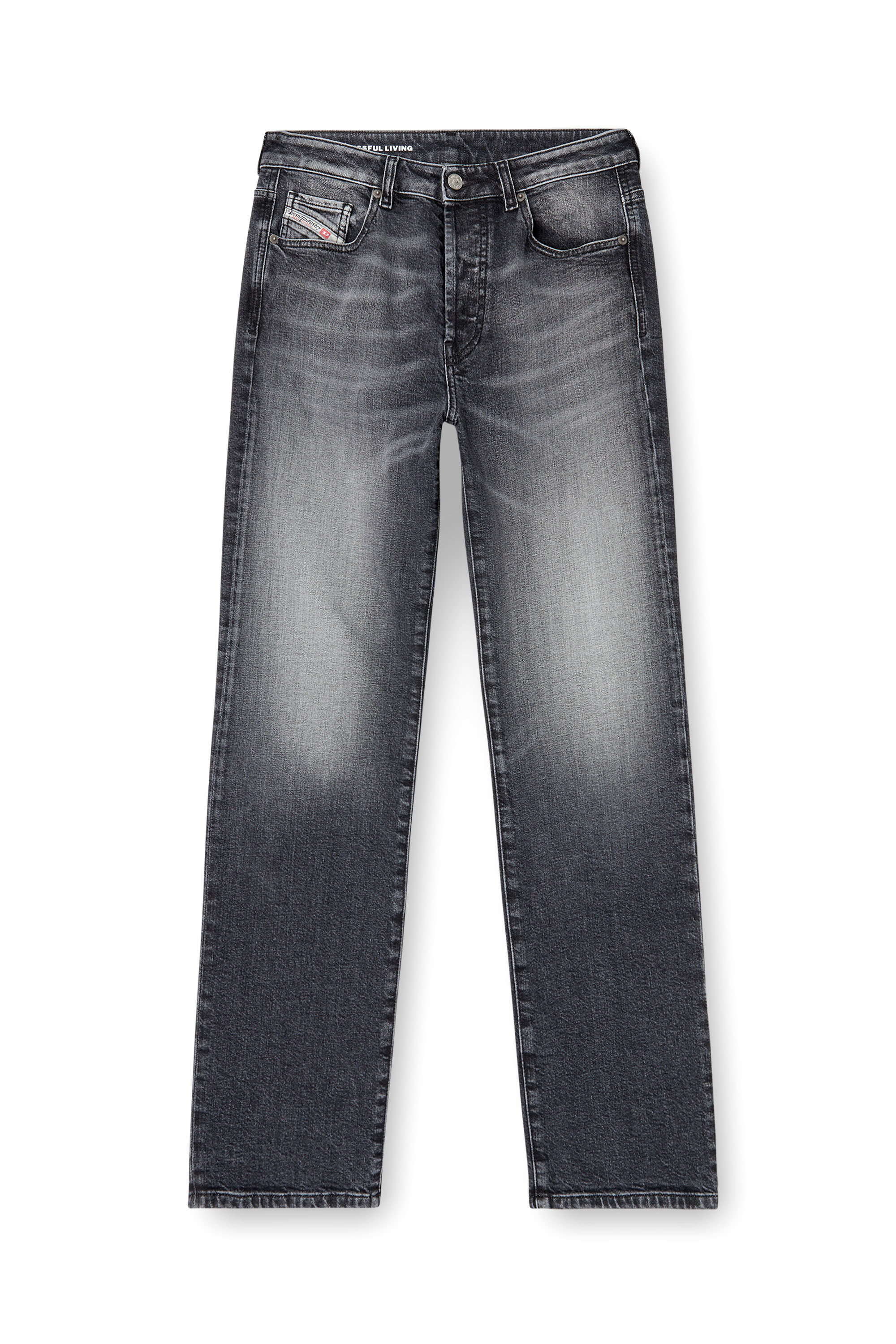 Diesel - Woman's Regular Jeans 1989 D-Mine 09L53, Black/Dark grey - 2
