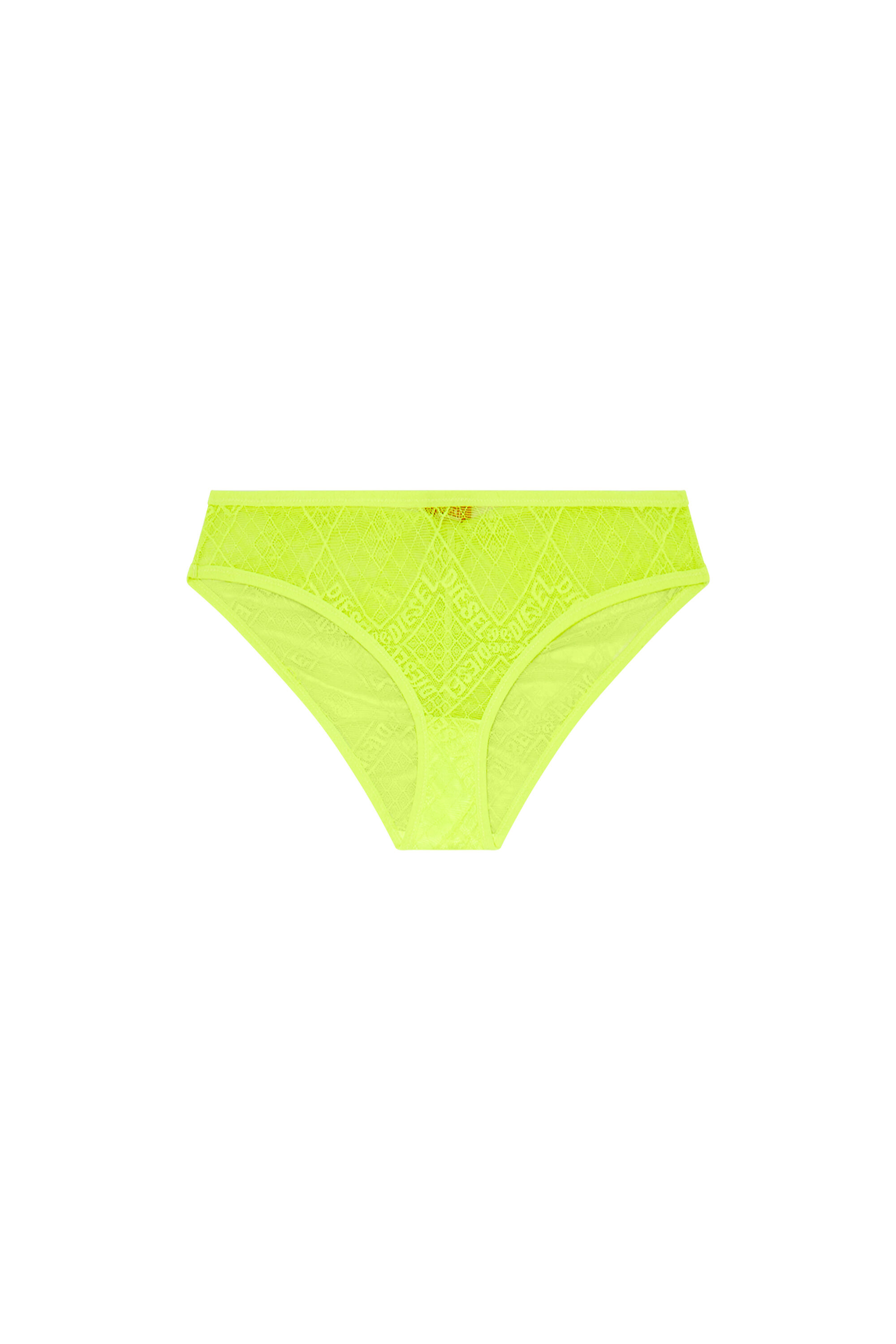 Diesel - UFPN-BONITAS-X, Woman Hipster briefs in logo lace in Yellow - Image 2