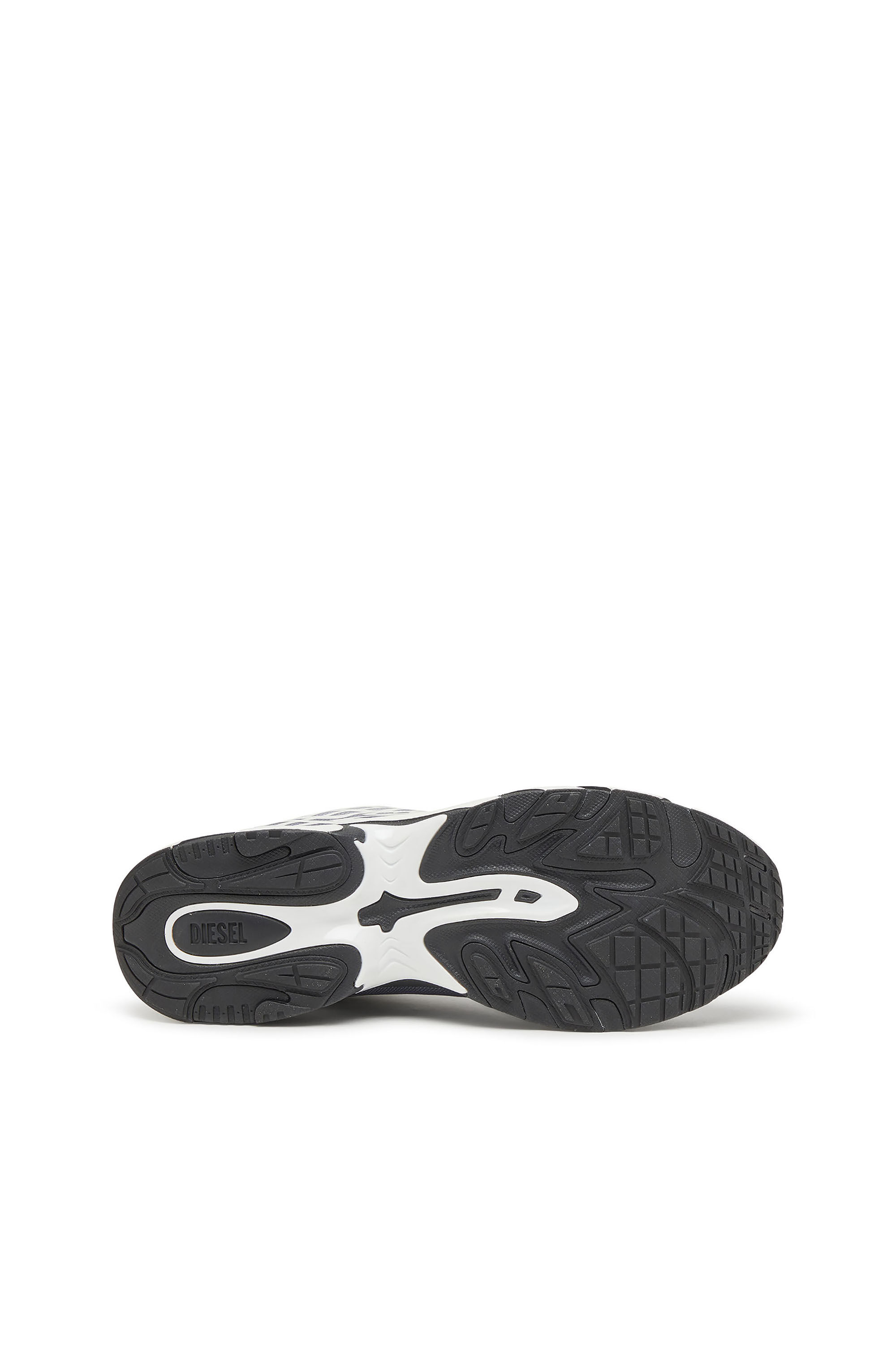 Diesel - S-D-VIT'S 500 LOW, Man's D-Vit-Sneakers in striped dégradé mesh in White/Grey - 5