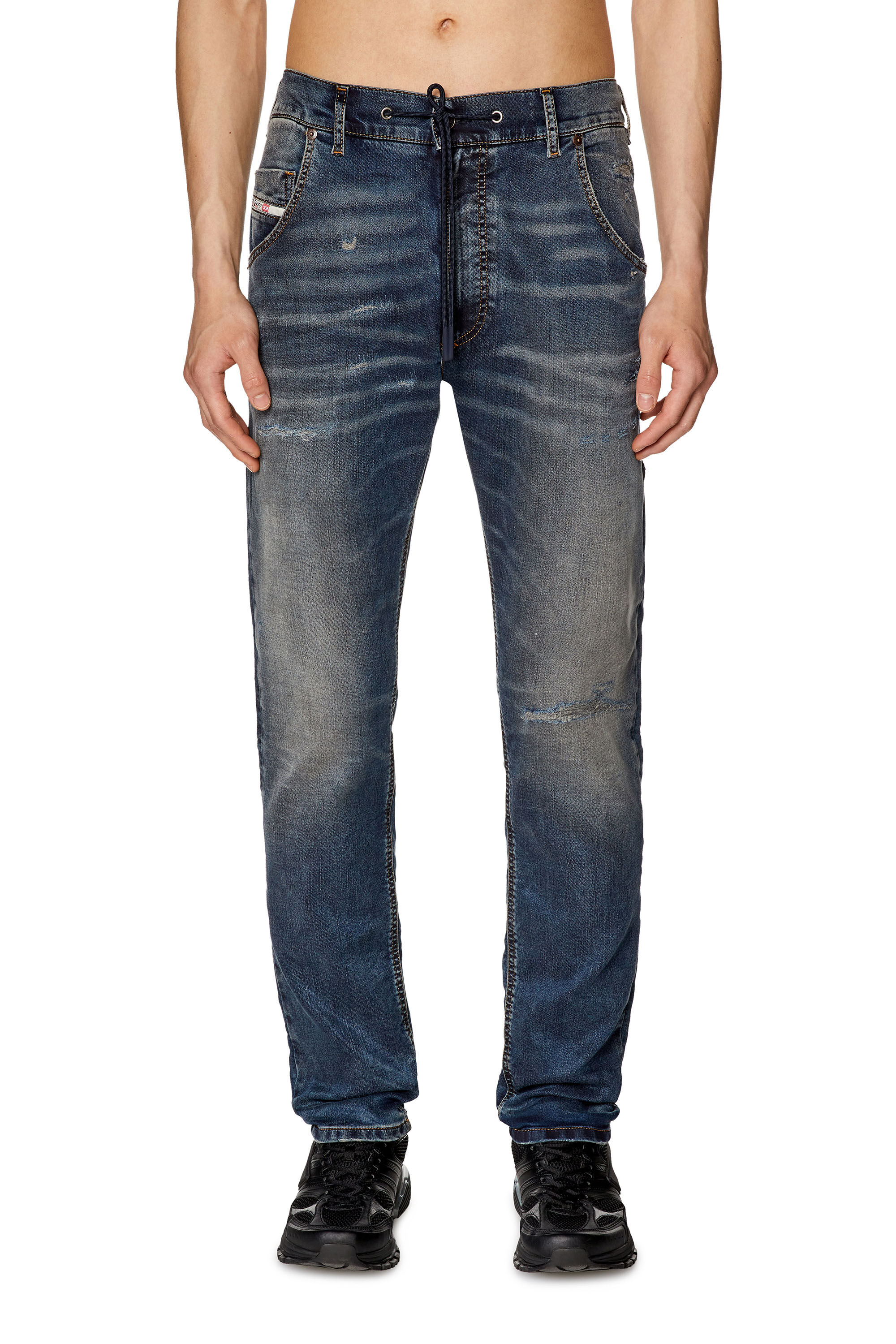 Men s Tapered Jeans Dark Blue Diesel 2030 D Krooley Joggjeans