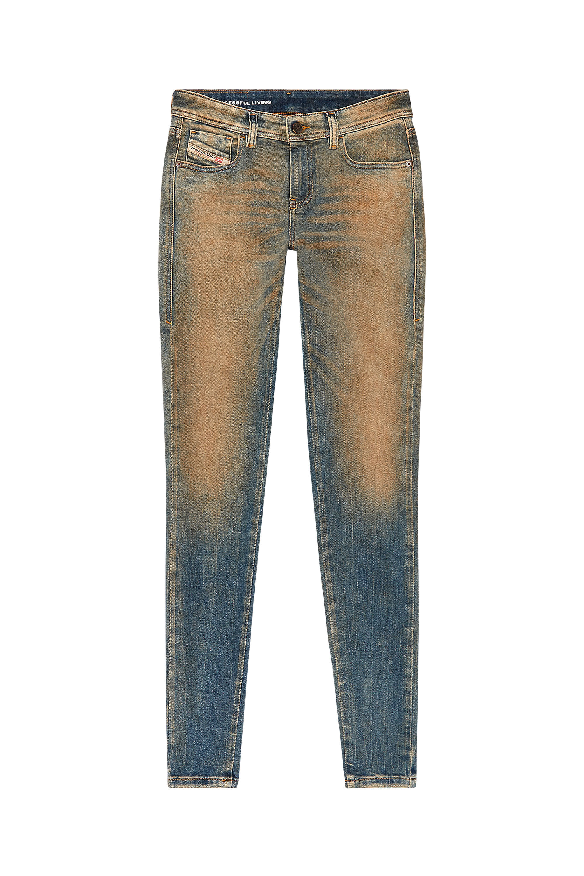 Diesel - Woman Super skinny Jeans 2017 Slandy 09H83, Medium blue - Image 2