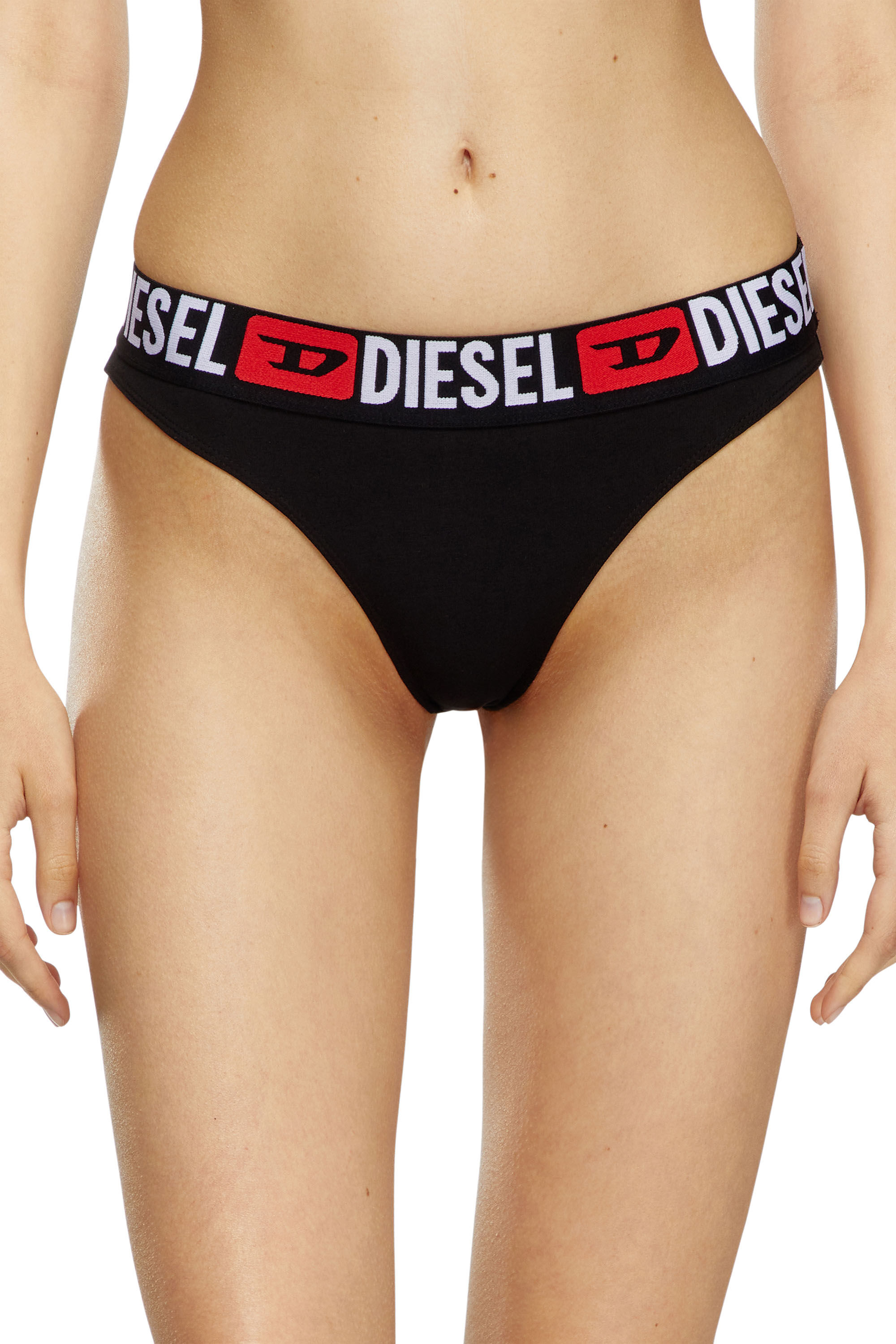 Diesel - UFPN-PANTIES-TD-THREEPACK, Woman Three-pack briefs with logo waist in Multicolor - Image 3
