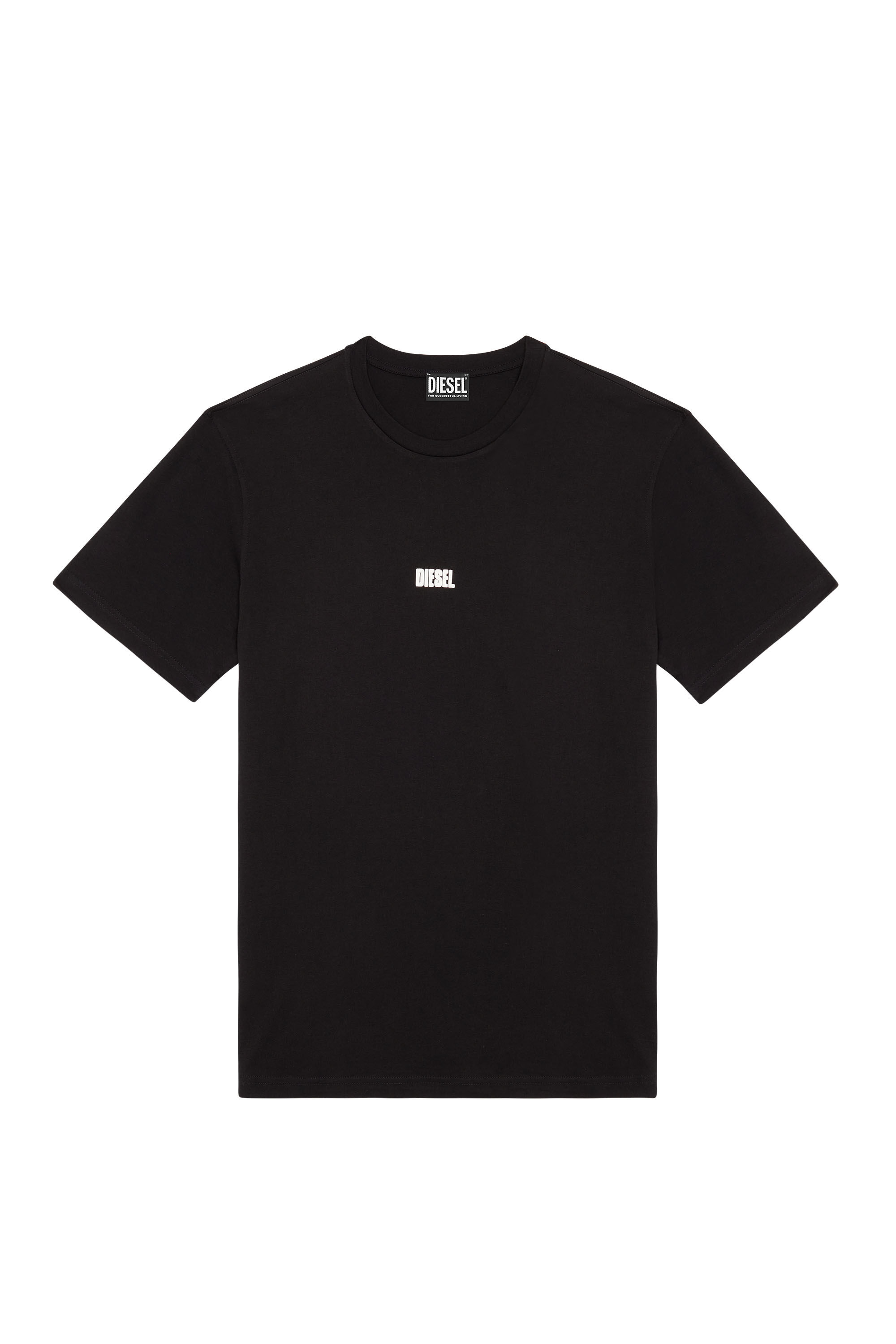Diesel - T-JUST-G23, Man T-shirt with puff Diesel logo in Black - Image 2