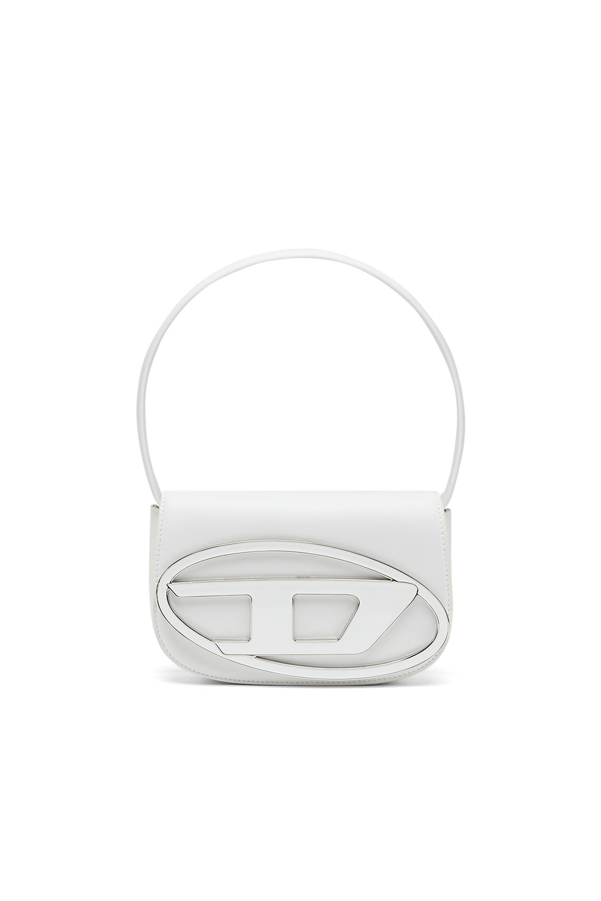 Diesel - 1DR, Woman 1DR-Iconic shoulder bag in nappa leather in White - Image 1