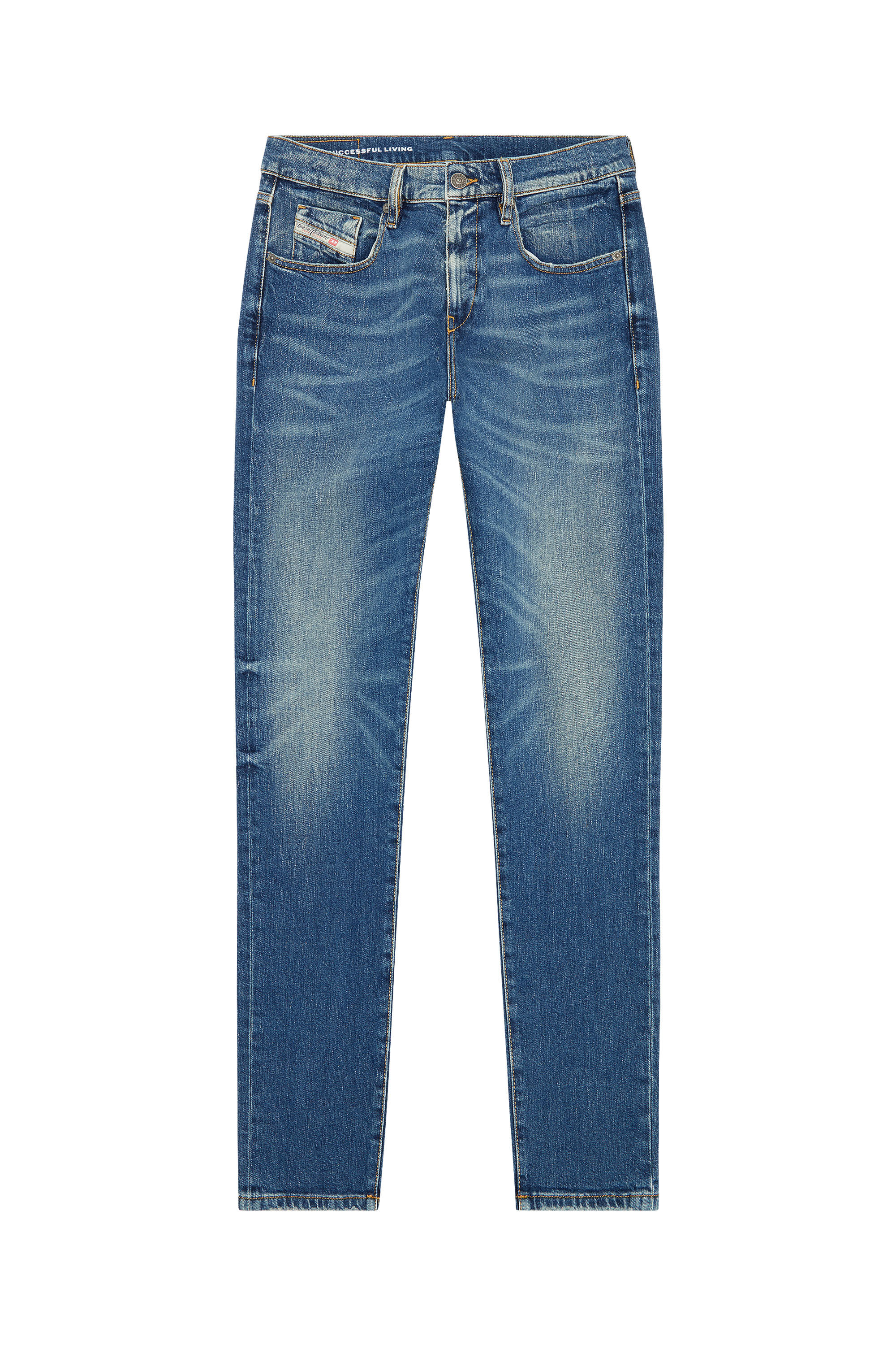 Diesel - Man Slim Jeans 2019 D-Strukt 007L1, Medium blue - Image 2
