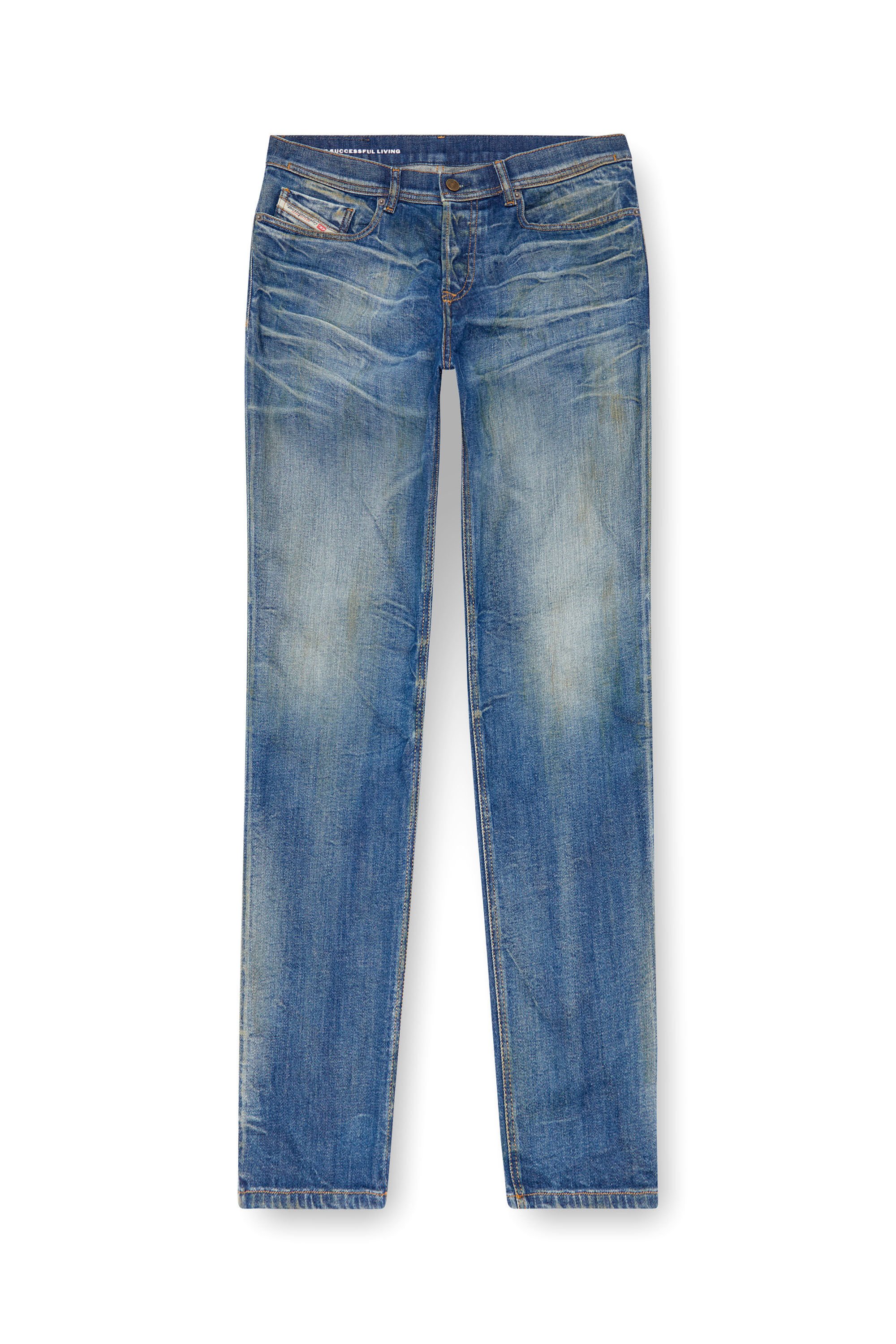Diesel - Man Tapered Jeans 2023 D-Finitive 09J66, Medium blue - Image 2