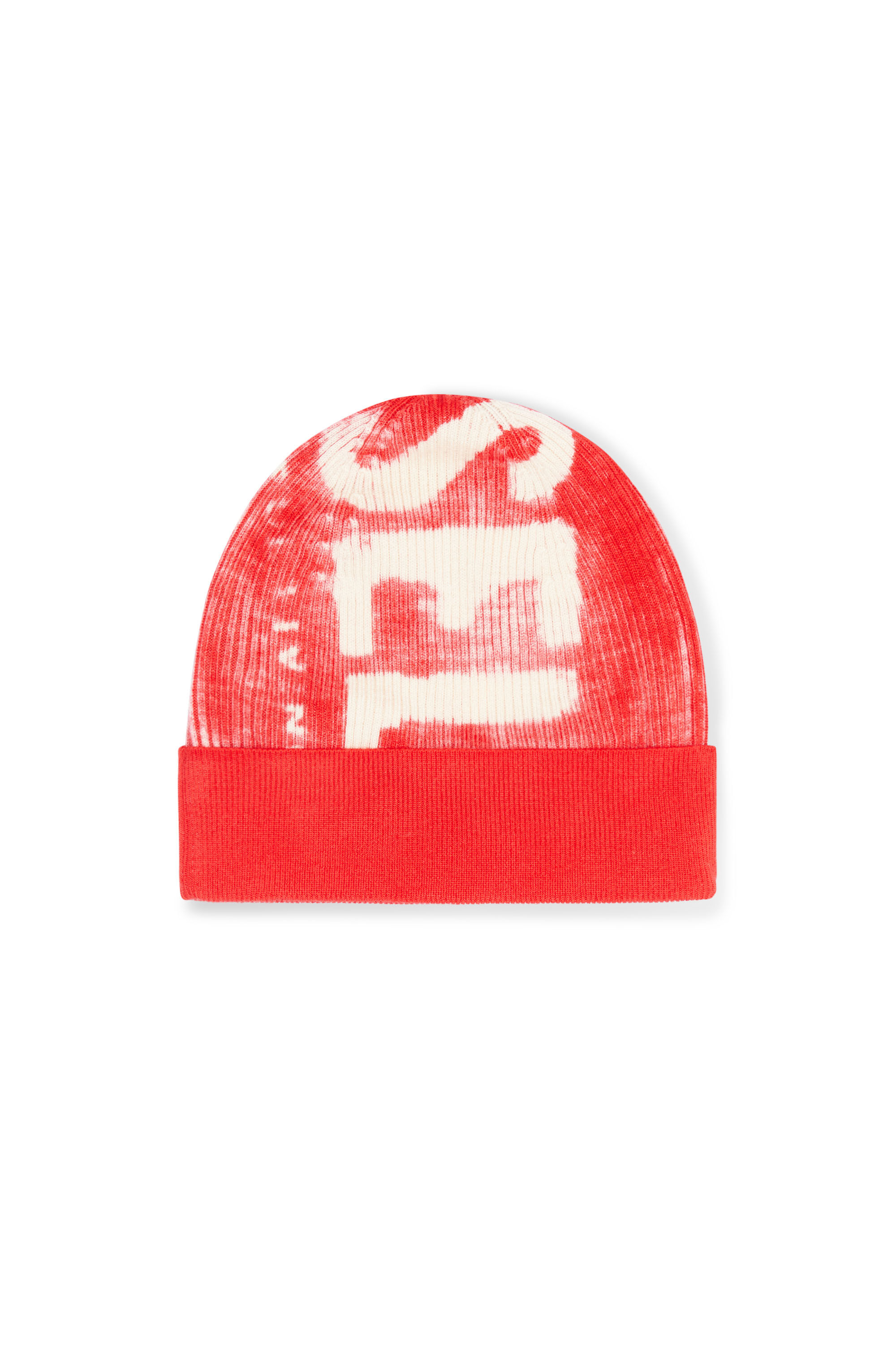 Diesel - K-ATULLUS-CAP, Unisex Ribbed beanie with maxi logo print in Red - Image 2