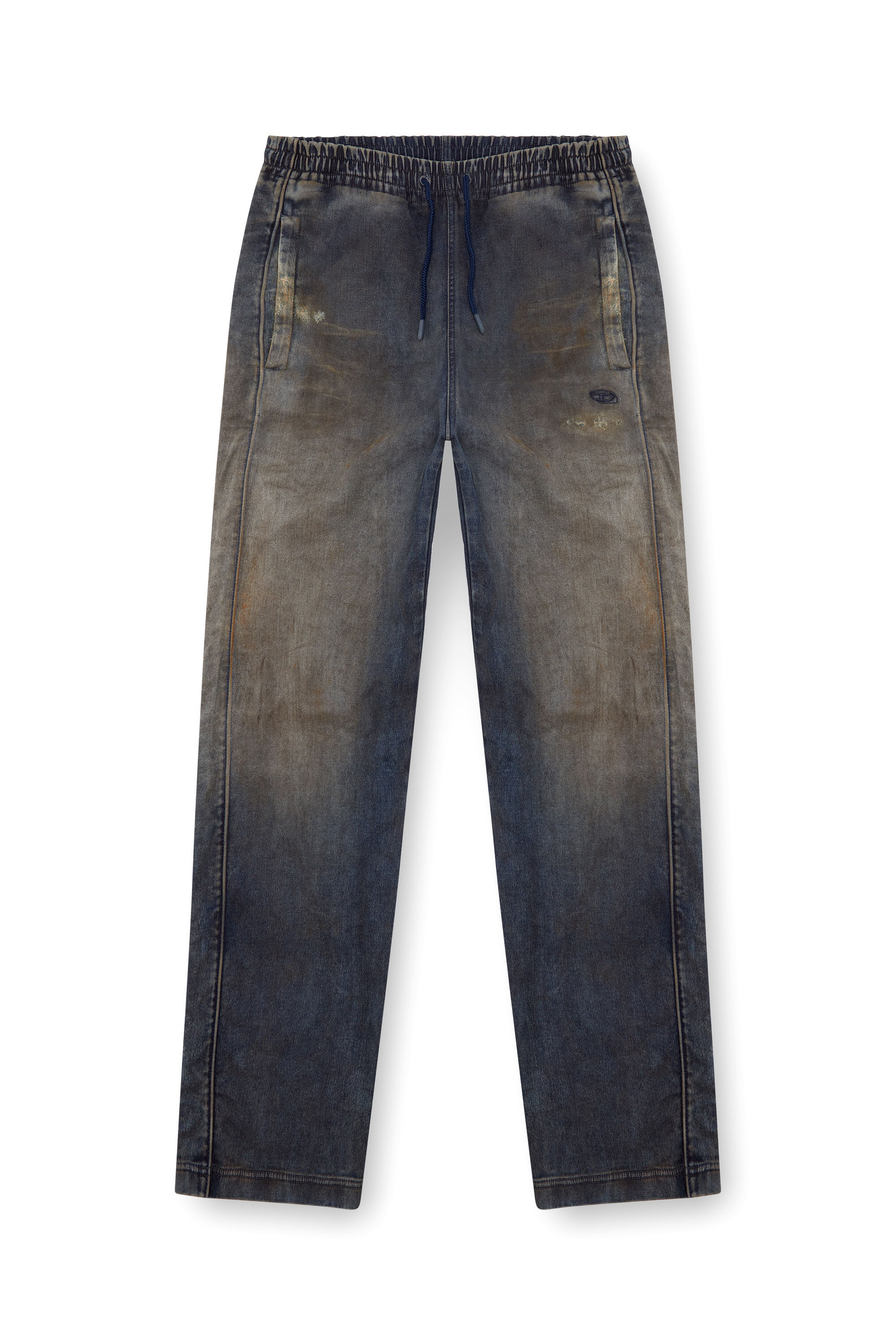 Diesel - Man Straight D-Martians Track Denim 068LV, Dark Blue - Image 2