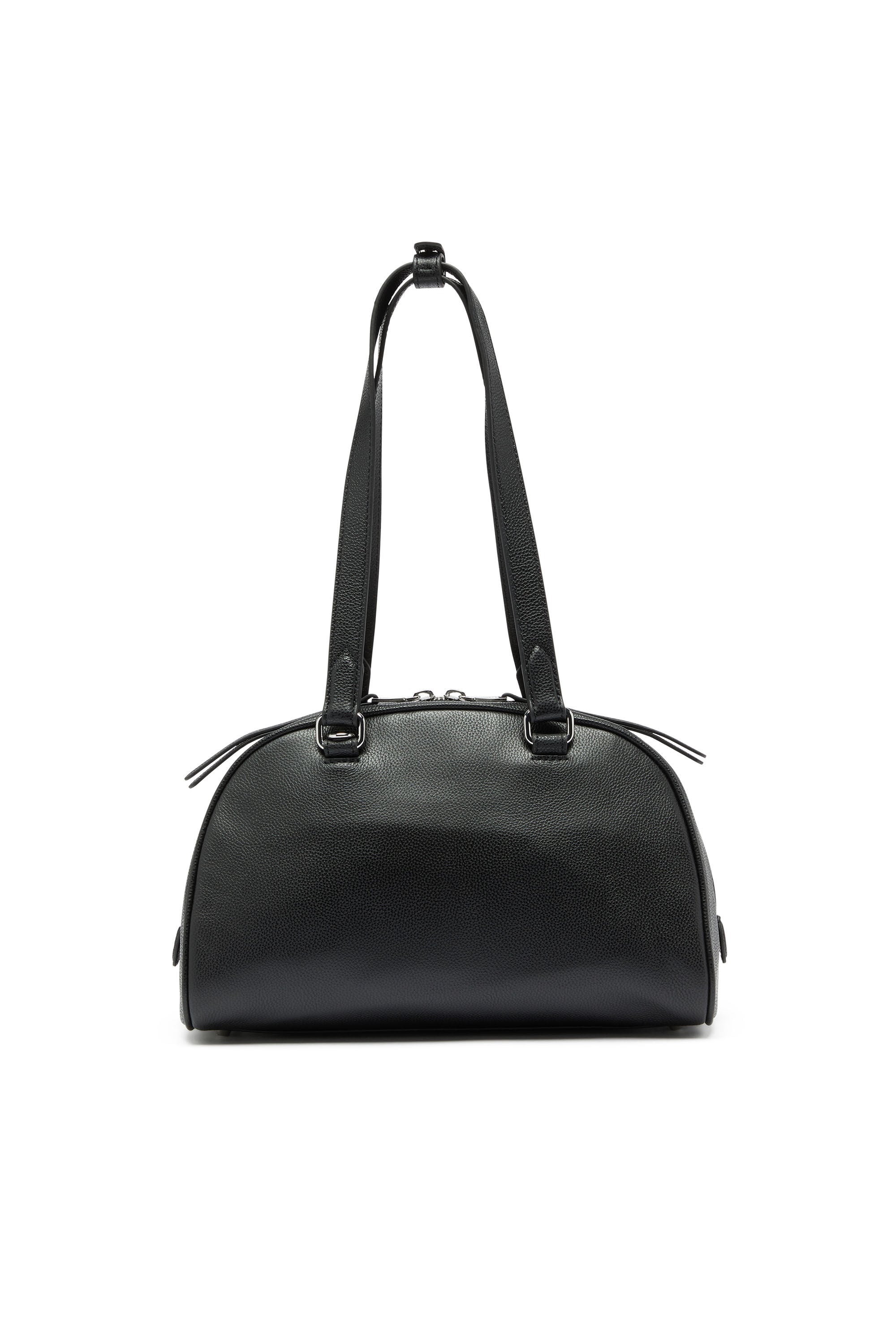 Diesel - 1DR DOME SHOULDER, Unisex's 1DR Dome - Leather Boston bag with embossed logo in Black - 3