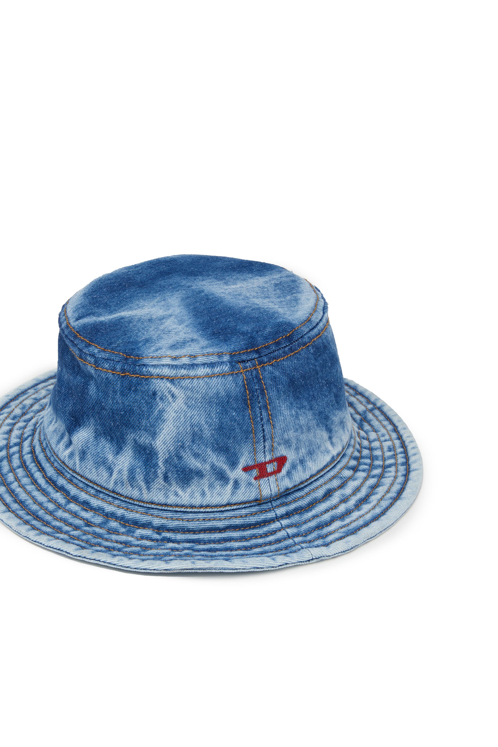 Diesel - C-LIB-FISHER, Man Bucket hat in washed denim in Blue - Image 3