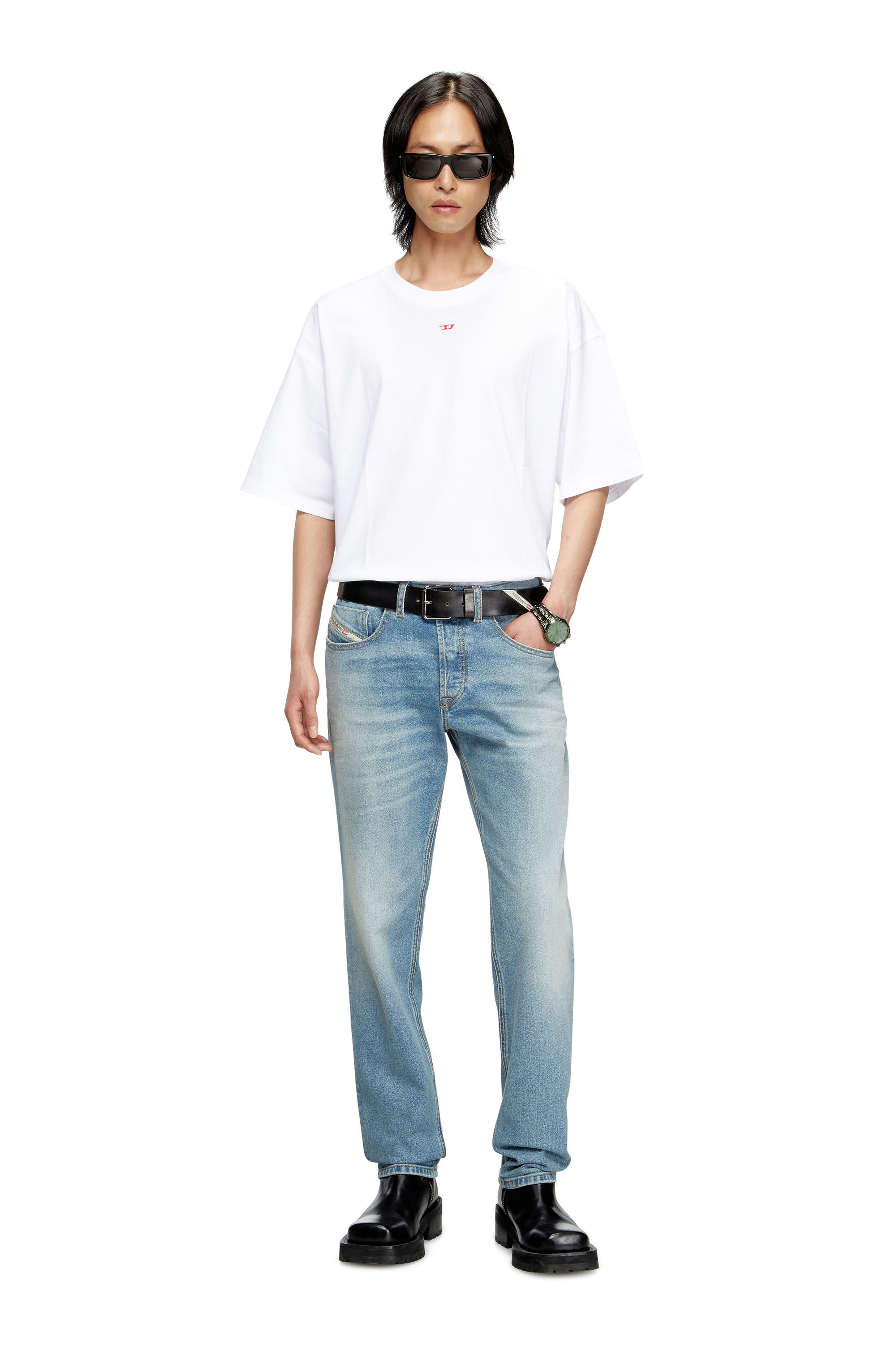 Diesel - Man's Regular Jeans 2023 D-Finitive 0DBEH, Light Blue - 1