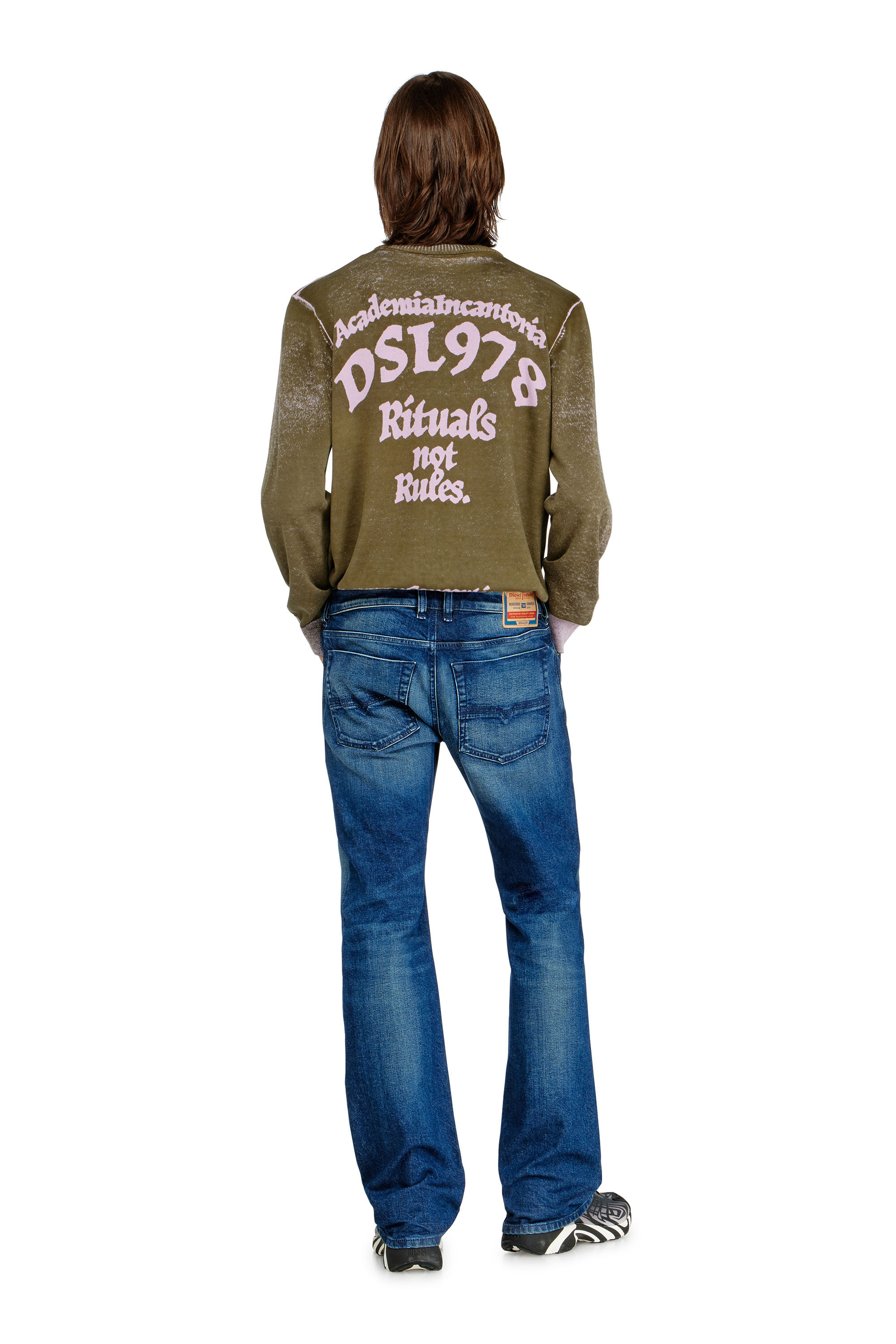 Diesel - Man's Bootcut Jeans 2007 Zatiny 09L51, Dark Blue - 3