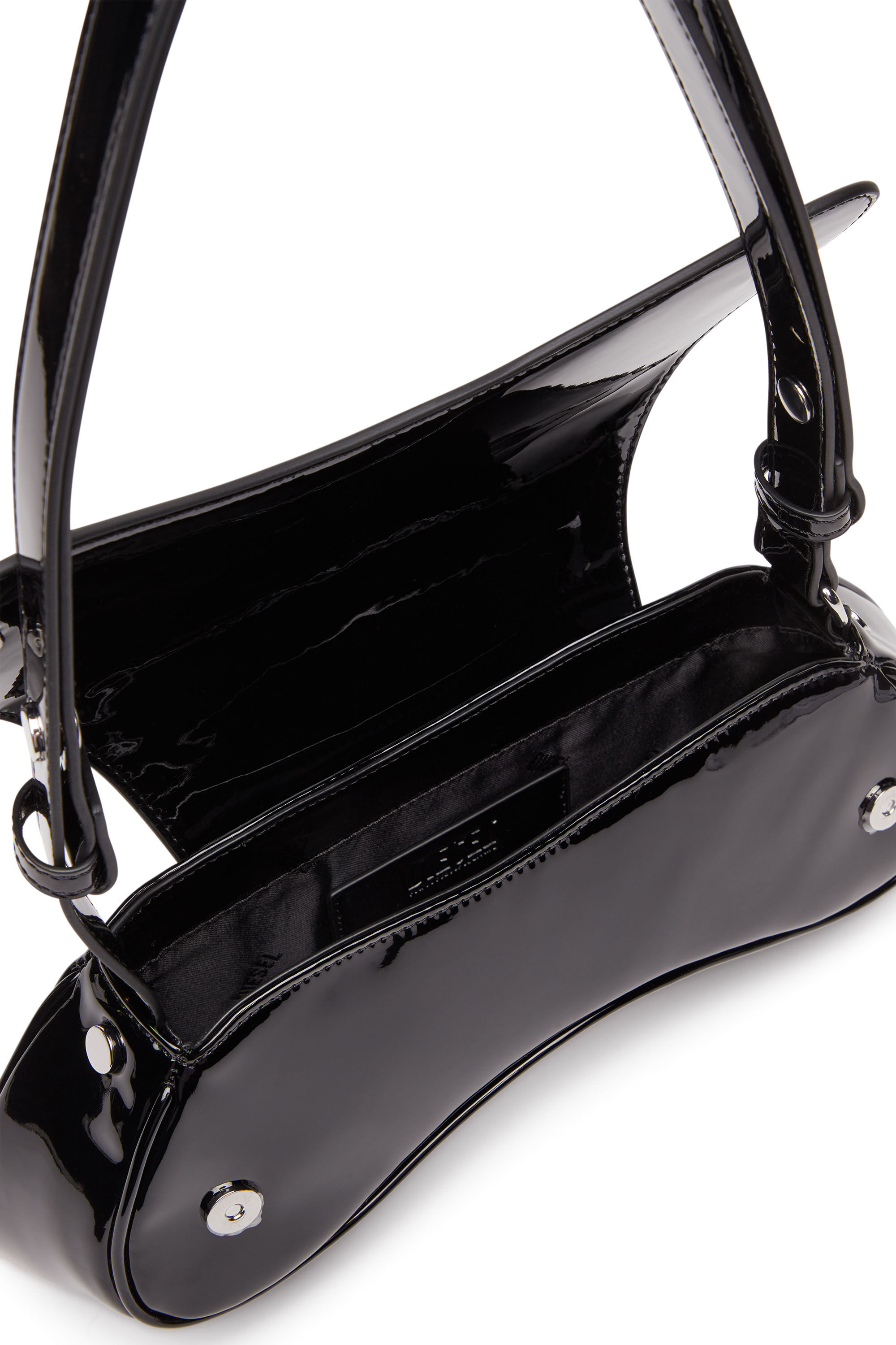 Diesel - PLAY CROSSBODY, Woman Play-Glossy crossbody bag in Black - Image 5